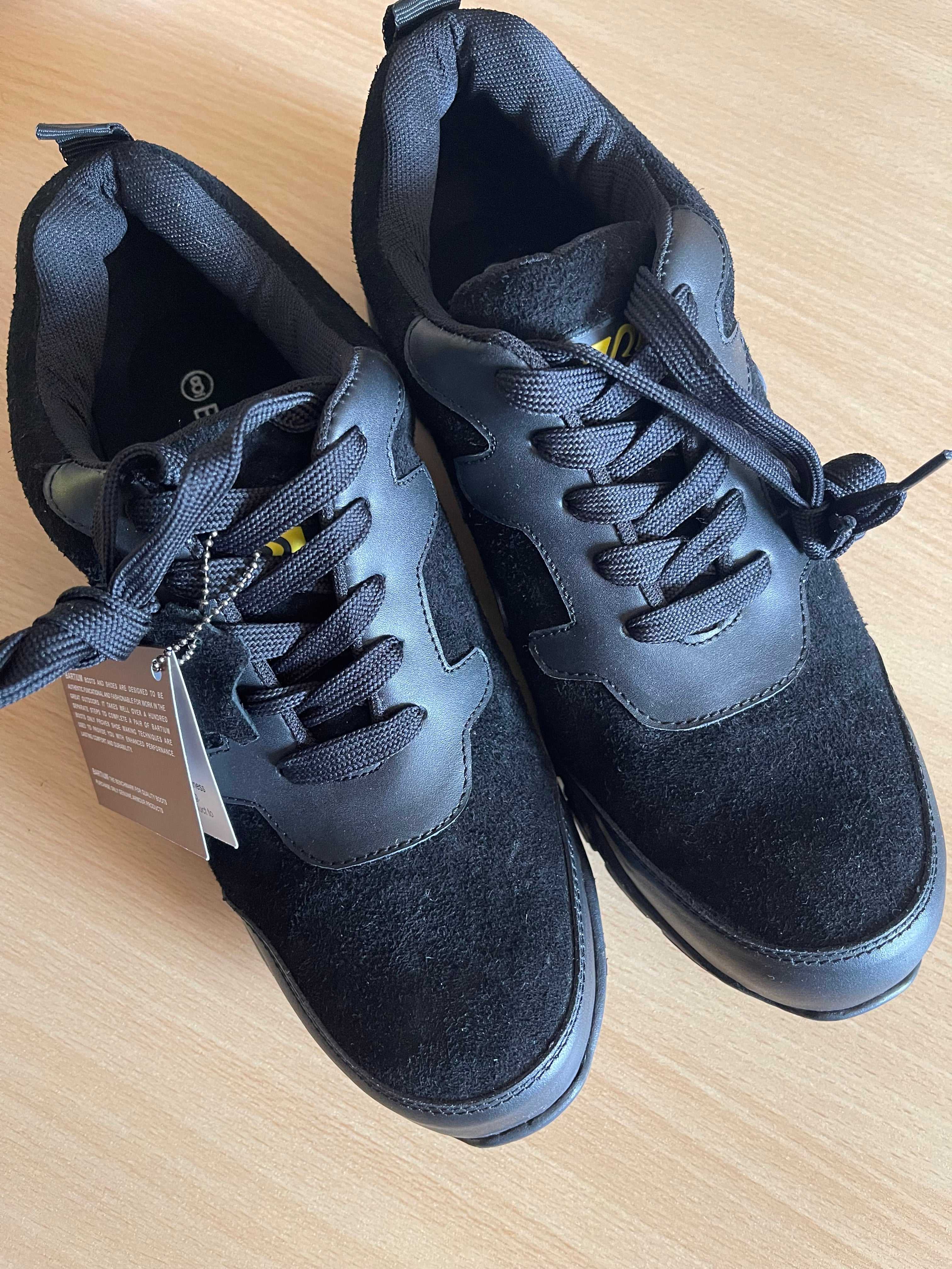 Barfuni Men’s Black Work Shoes – Size UK 8 – New with Tags