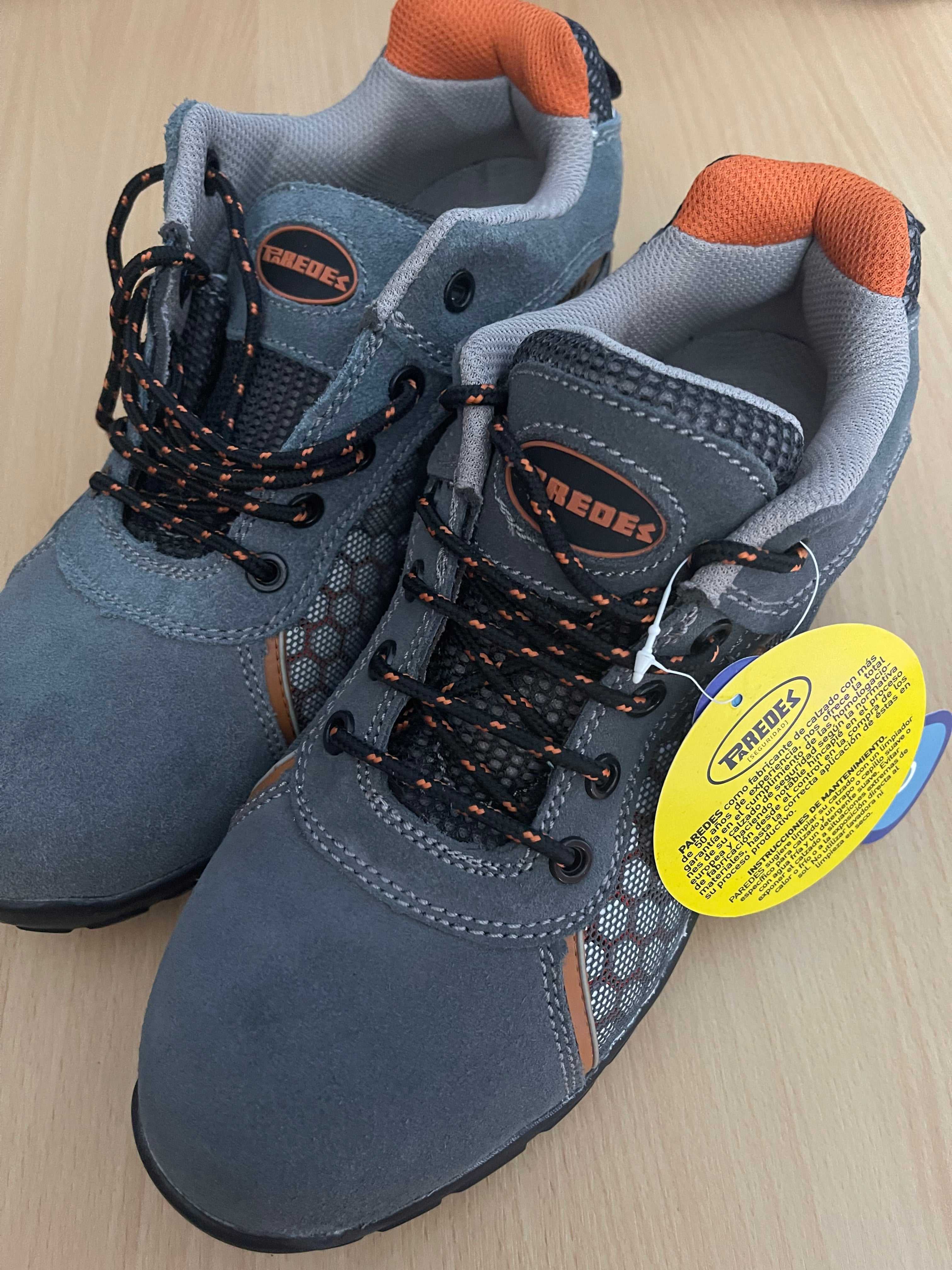 FREOES Unisex Safety Shoes Grey/Orange – New with Tags – EU 41 / UK 7