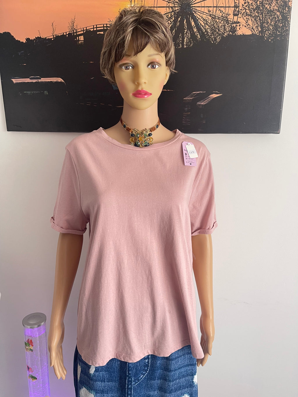 TU Women's Pink T-Shirt Size 18