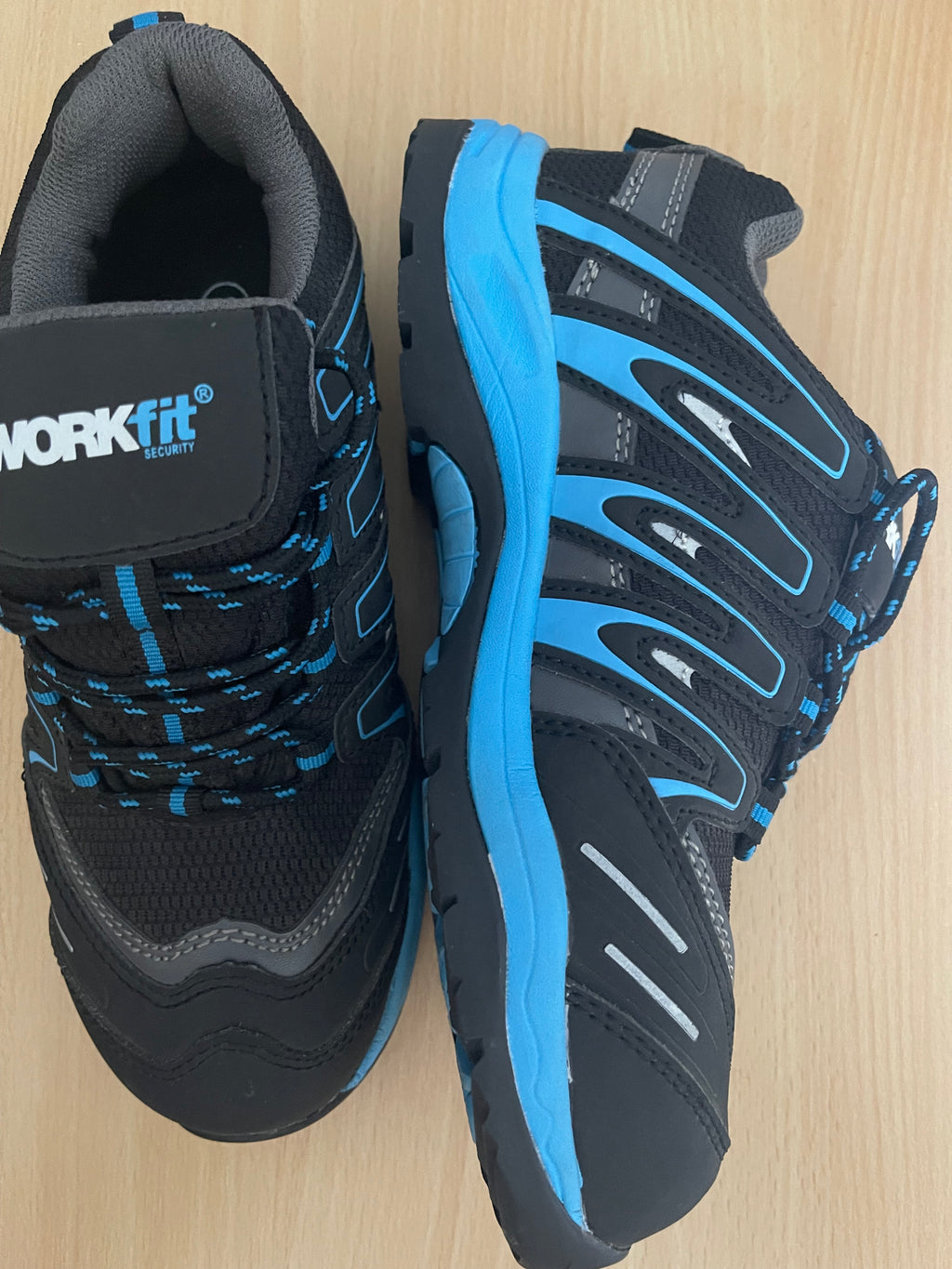 WorkFit Security Safety Shoes Black/Blue – EU 37 – New