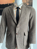 Vanjulan Brown Herringbone Tweed Blazer 42R Men's Smart Jacket