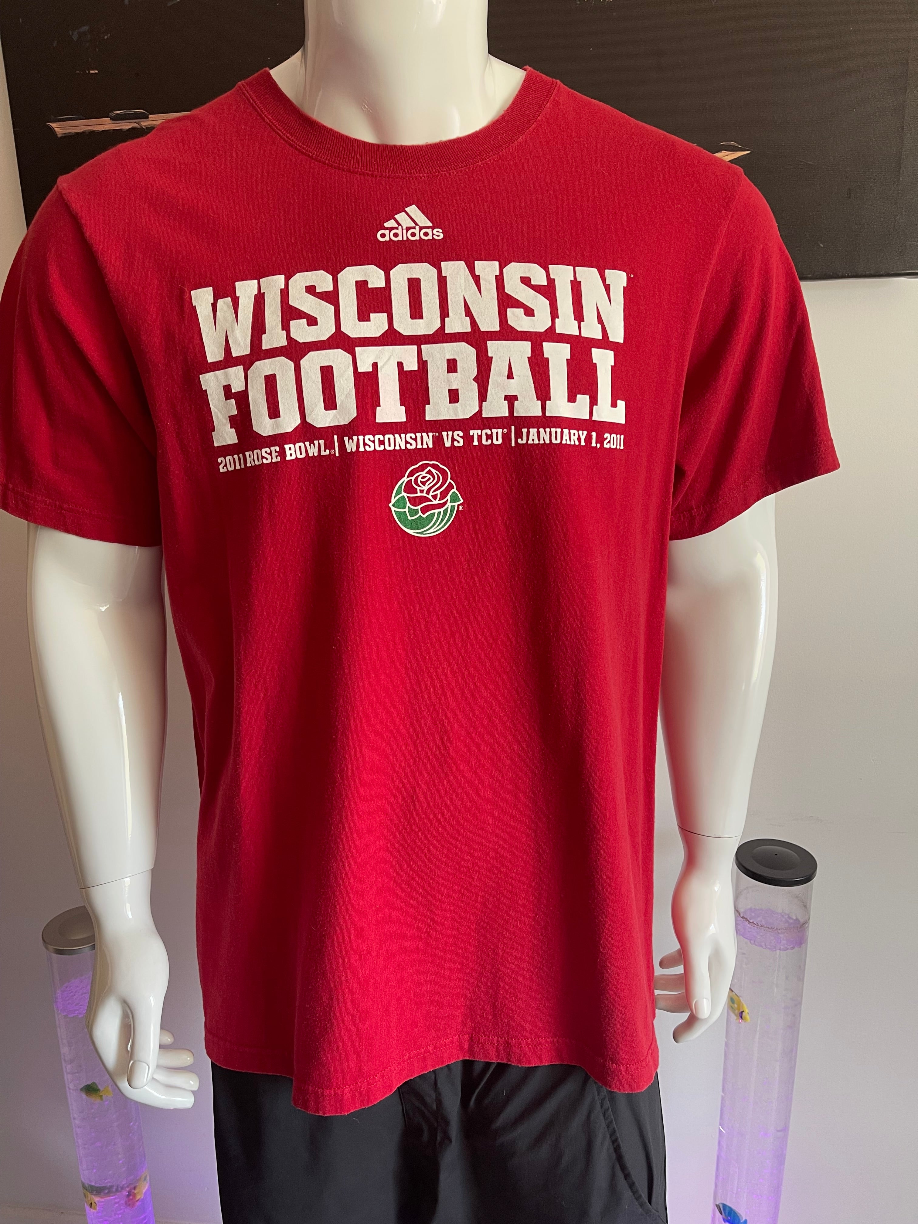 Adidas Wisconsin Football T-Shirt XL