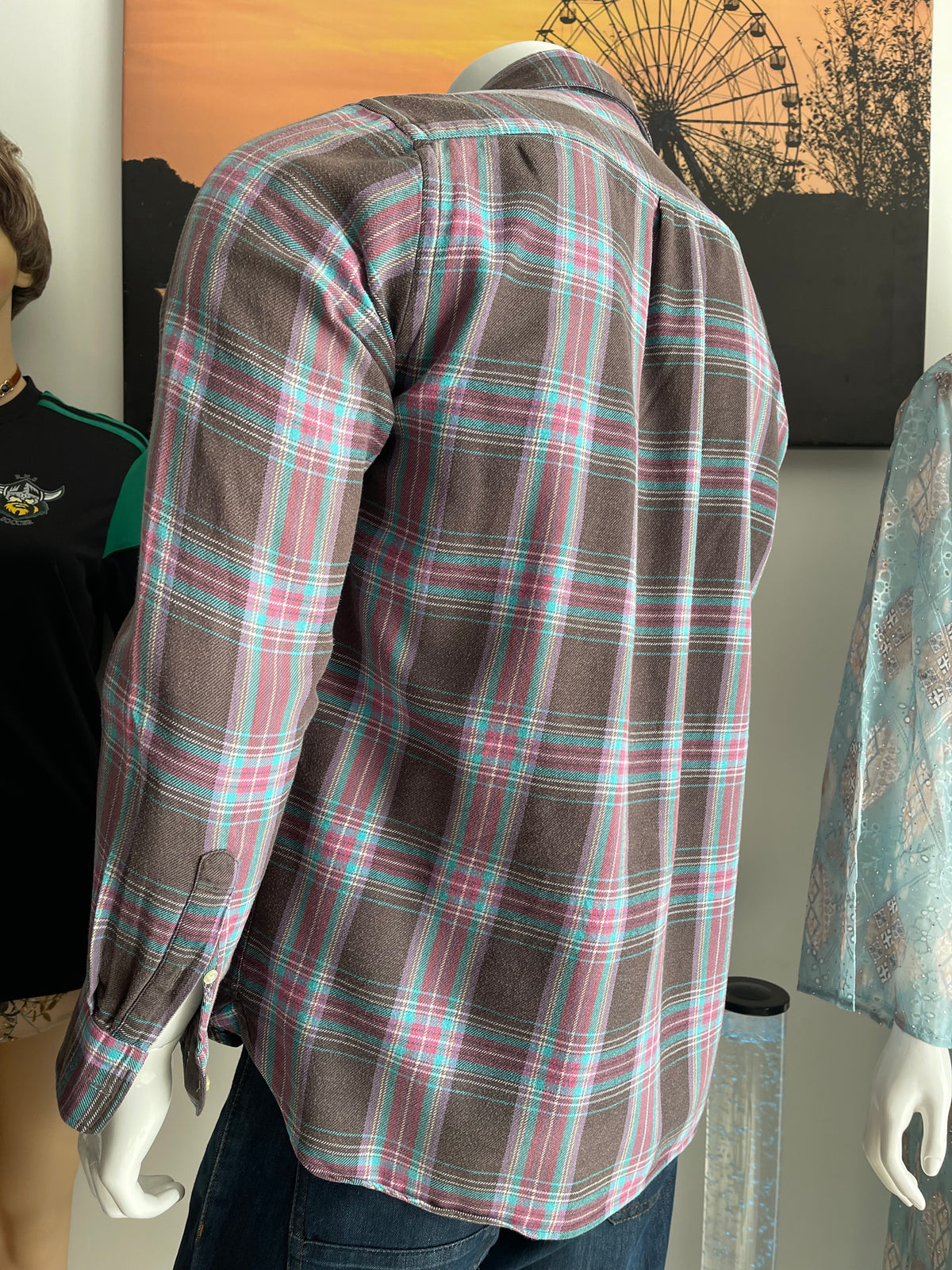 H&M L.O.G.G. Men’s Check Shirt Size M