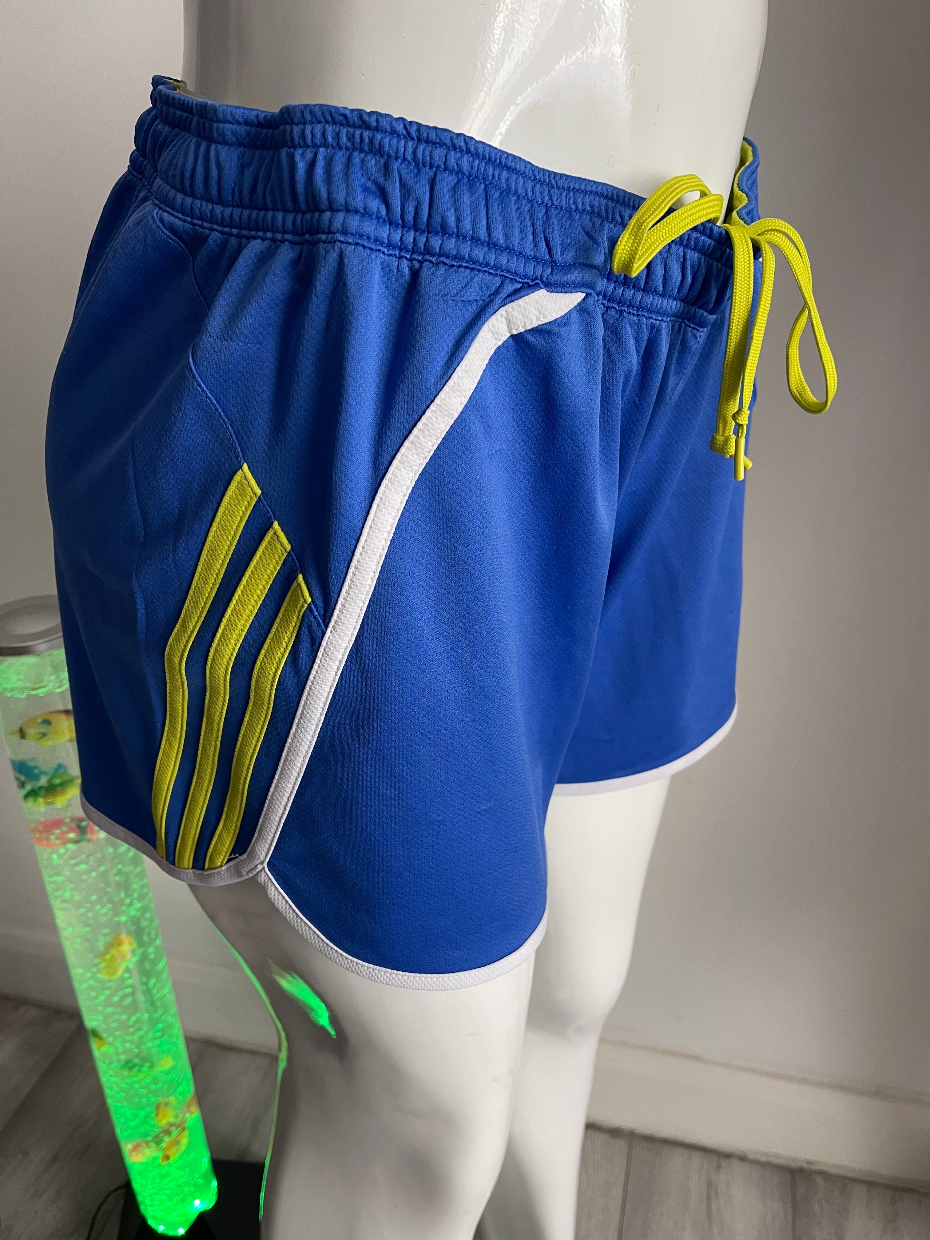 Adidas Women's Running Shorts Blue UK 12-14