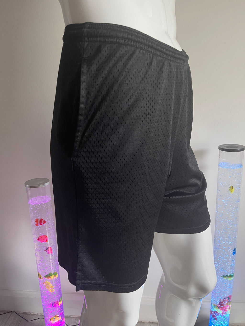 Champion Authentic Men's Black Mesh Sports Shorts Size S