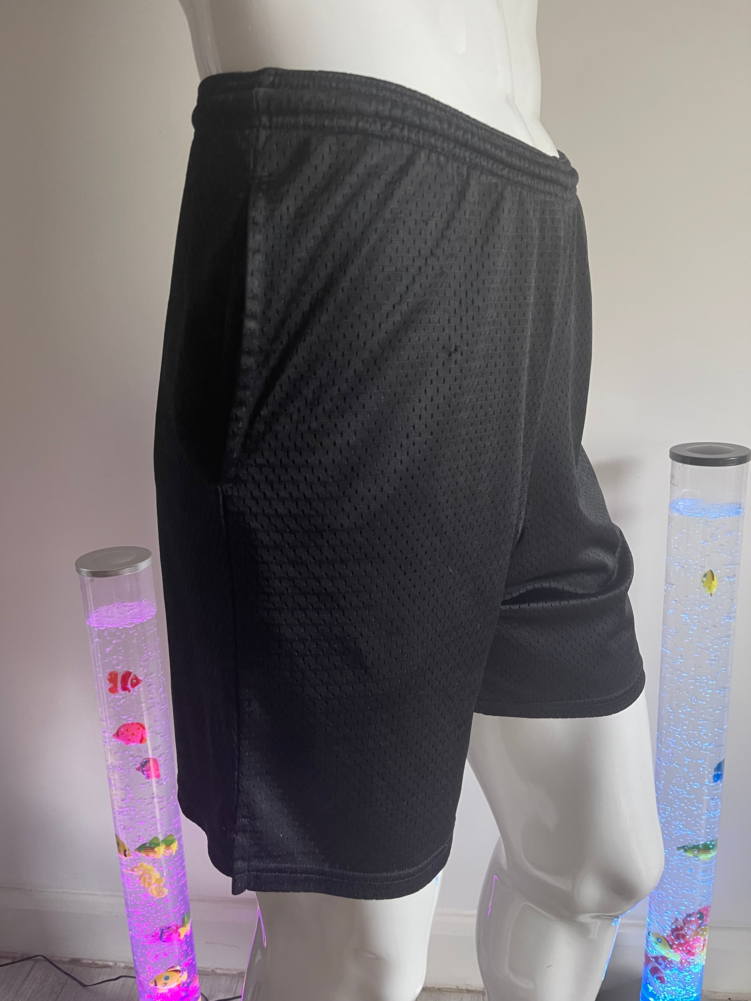 Champion Authentic Men's Black Mesh Sports Shorts Size S