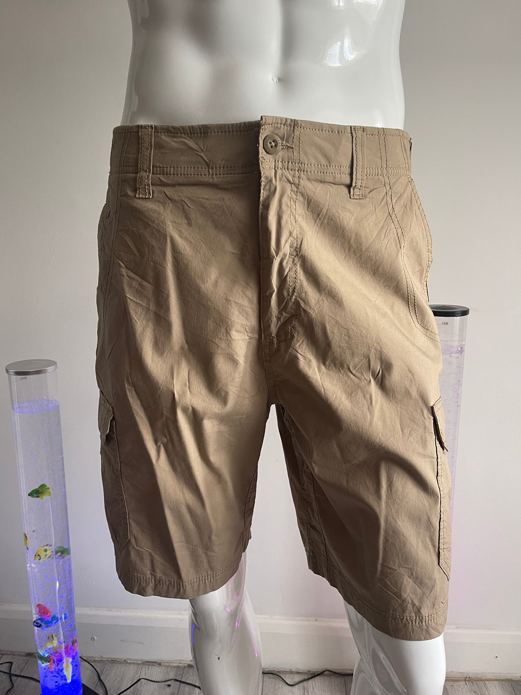 Lee Extreme Motion Men’s Cargo Shorts W34 Beige