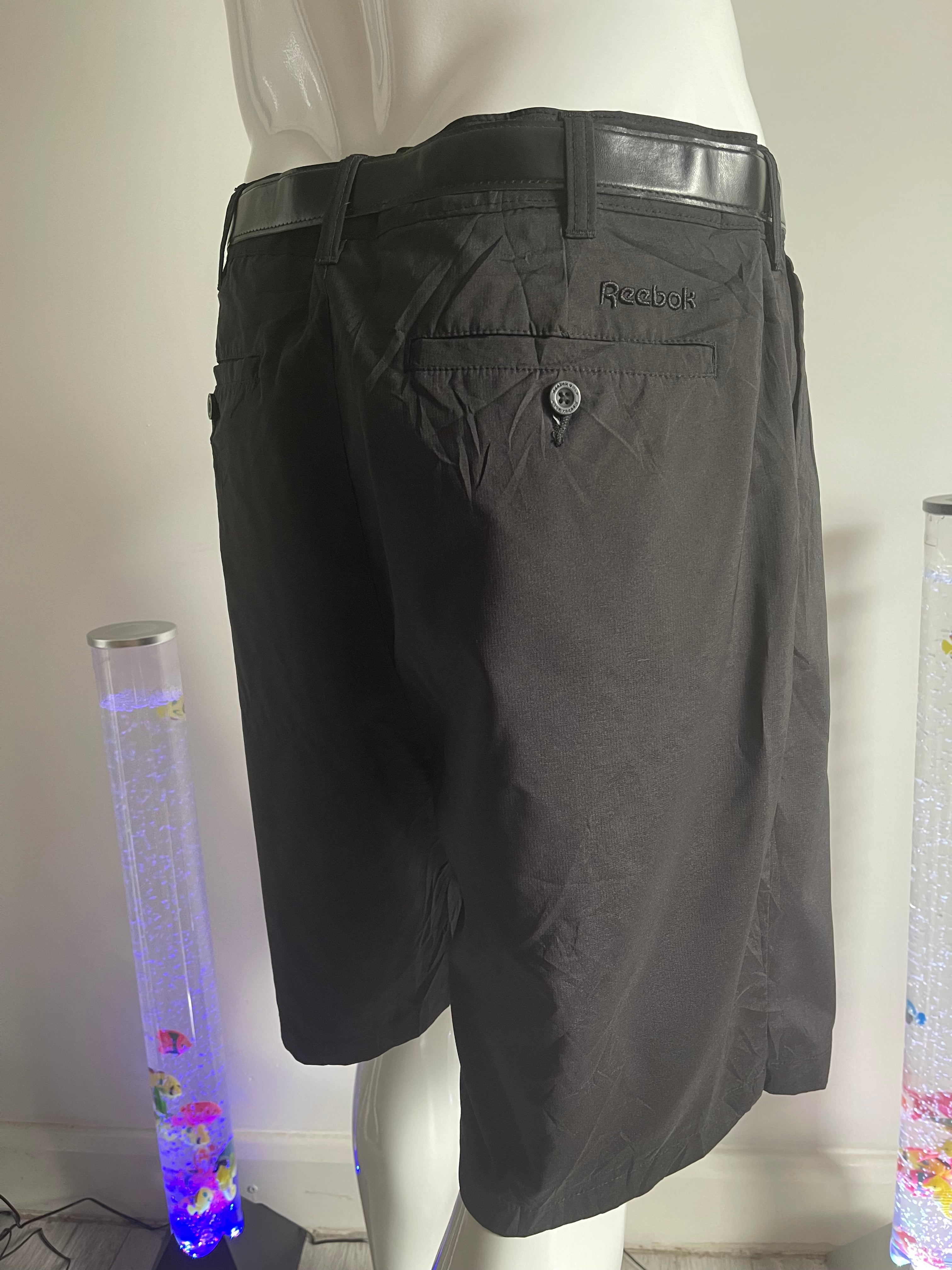 Reebok Golf Men's Black Performance Shorts with Pockets – Size 40 (EU 38)