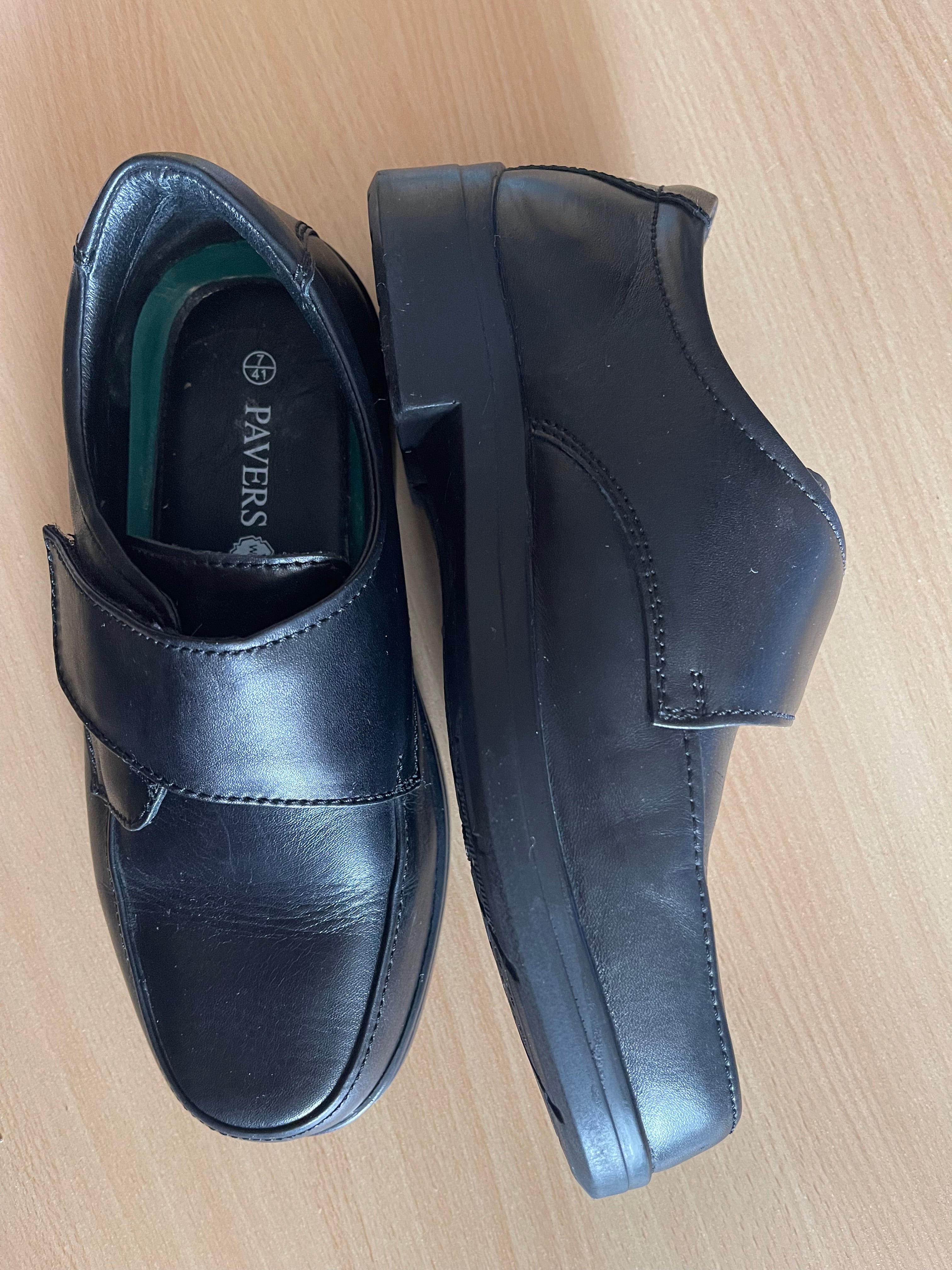 Pavers Men’s Black Comfort Shoes UK 7 New