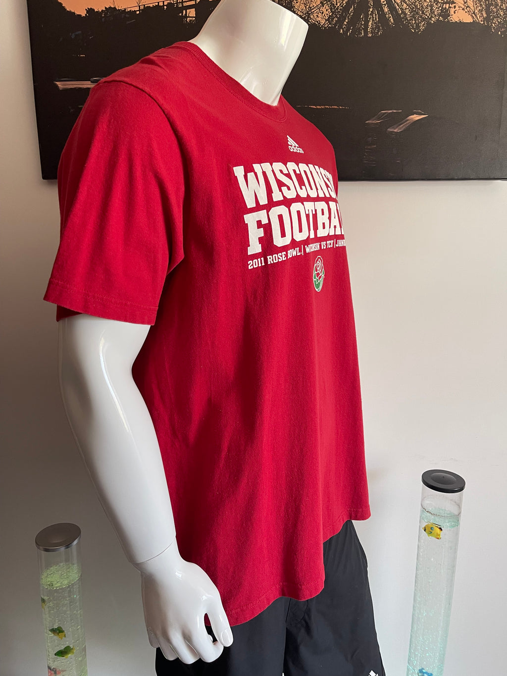 Adidas Wisconsin Football T-Shirt XL