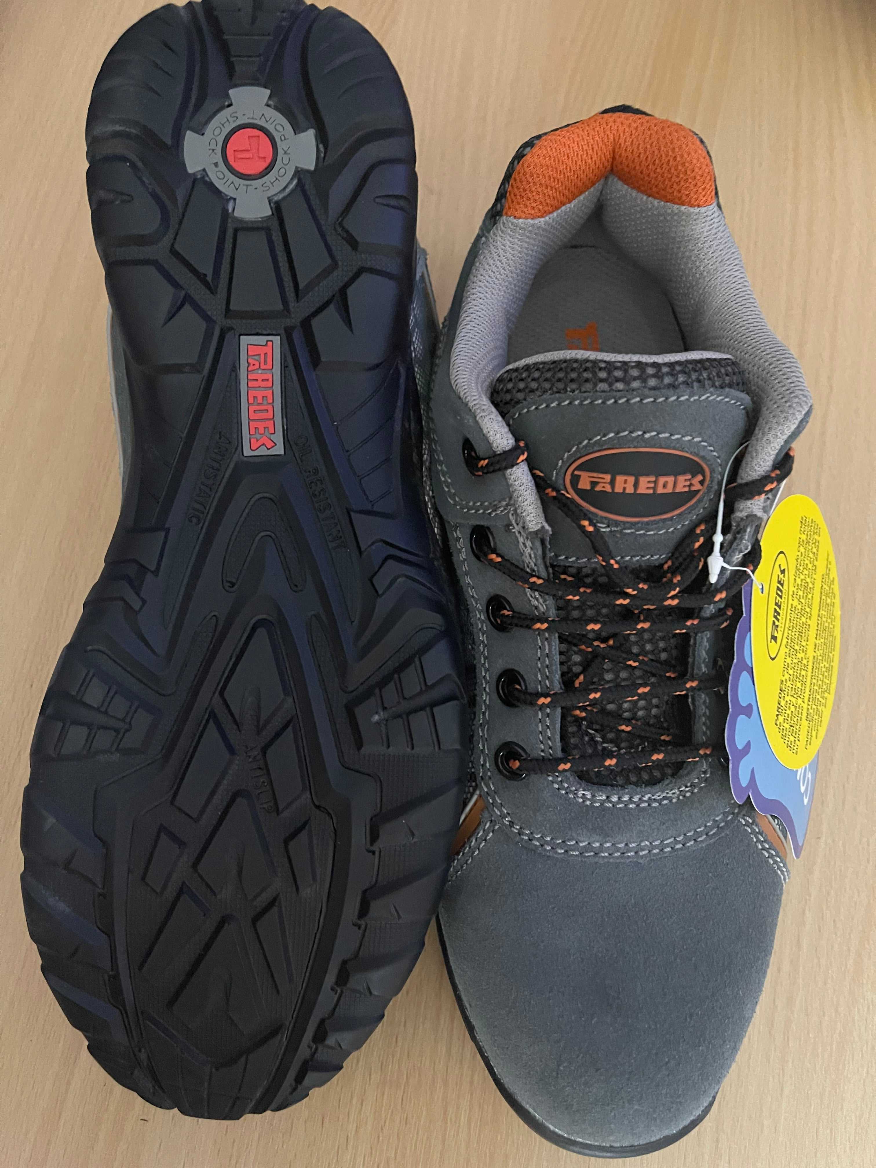 FREOES Unisex Safety Shoes Grey/Orange – New with Tags – EU 41 / UK 7