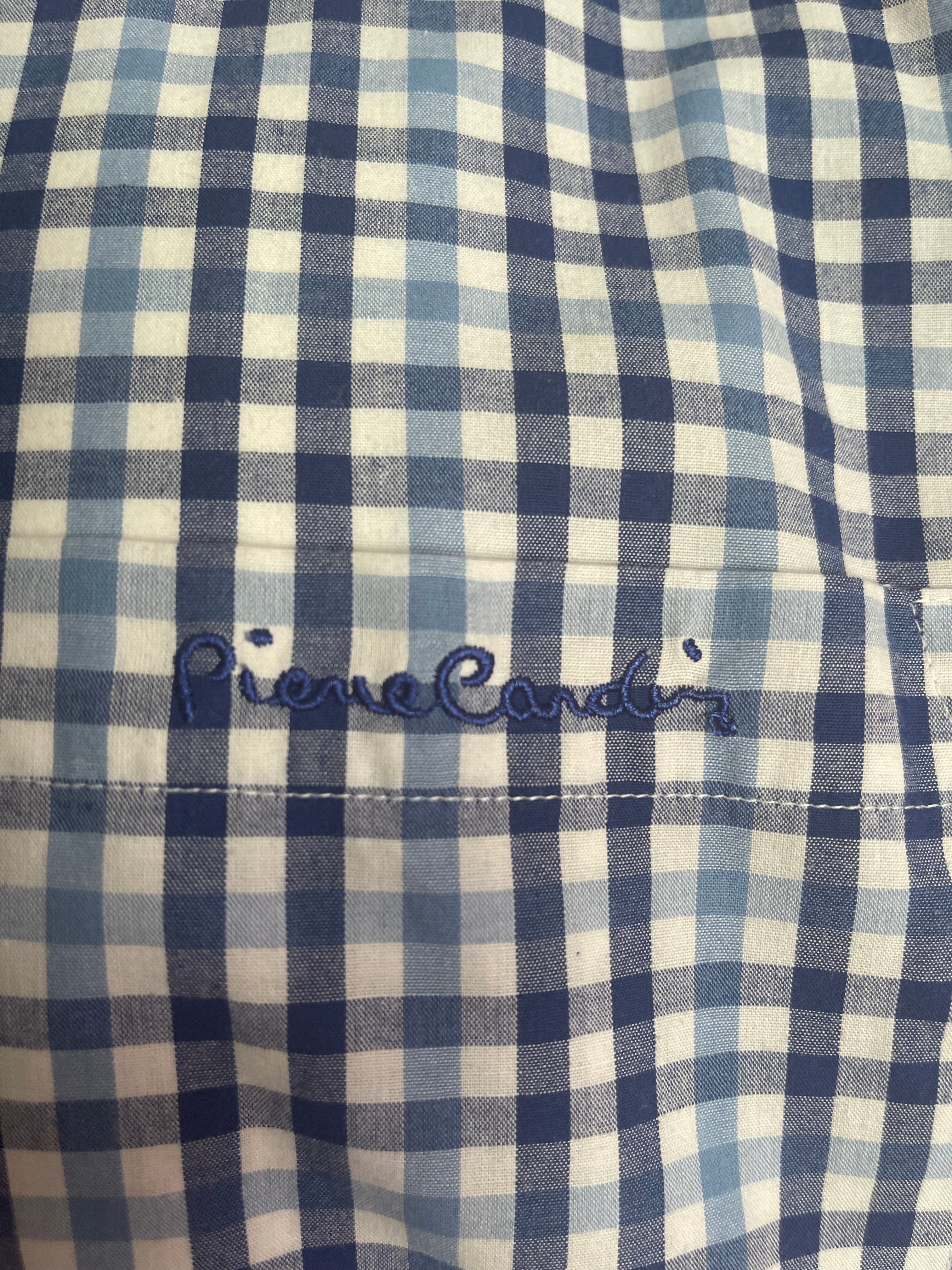 Pierre Cardin Men's Short Sleeve Checked Shirt – XXL