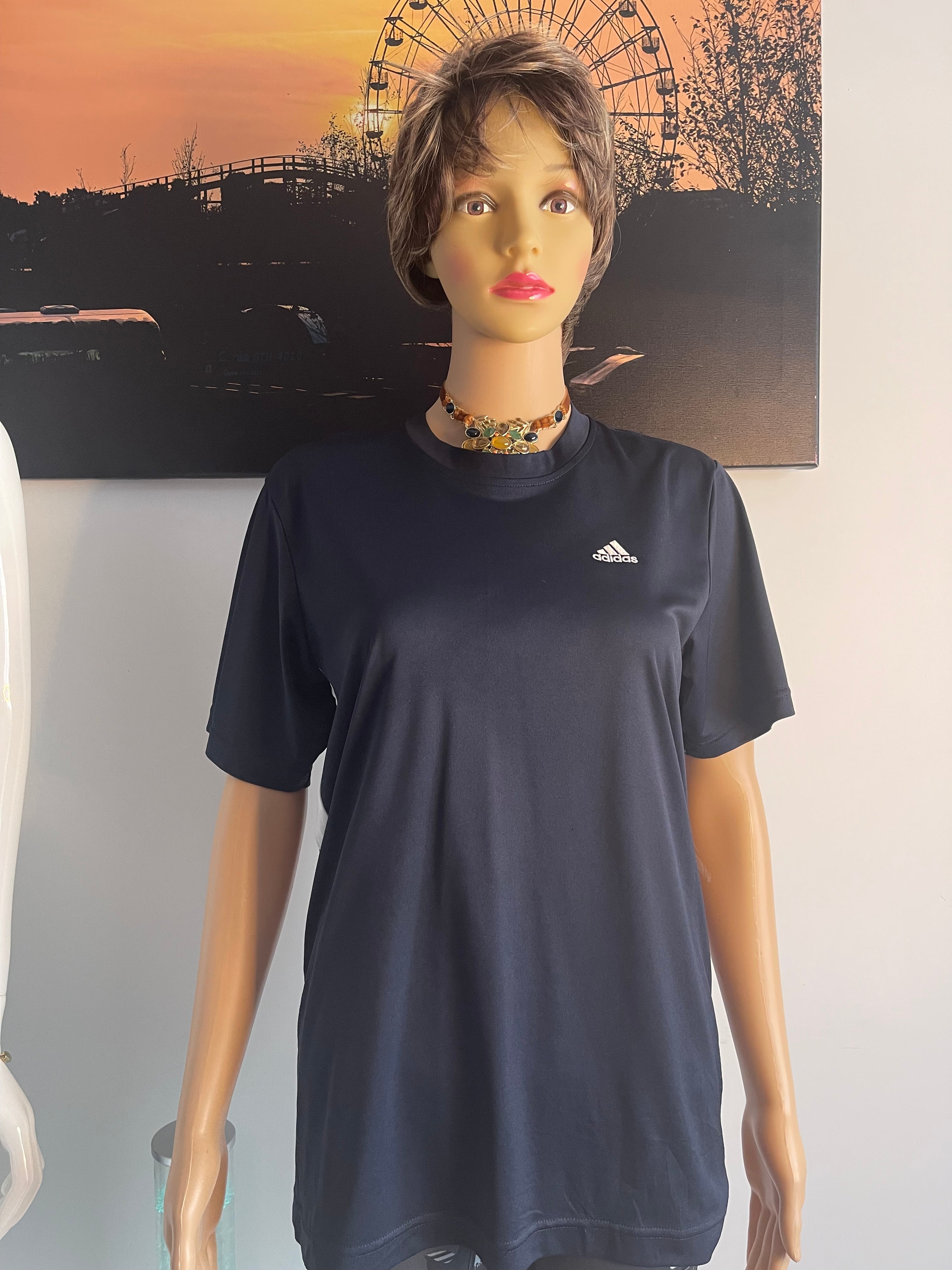 Adidas Women's Sports T-Shirt Navy Size M