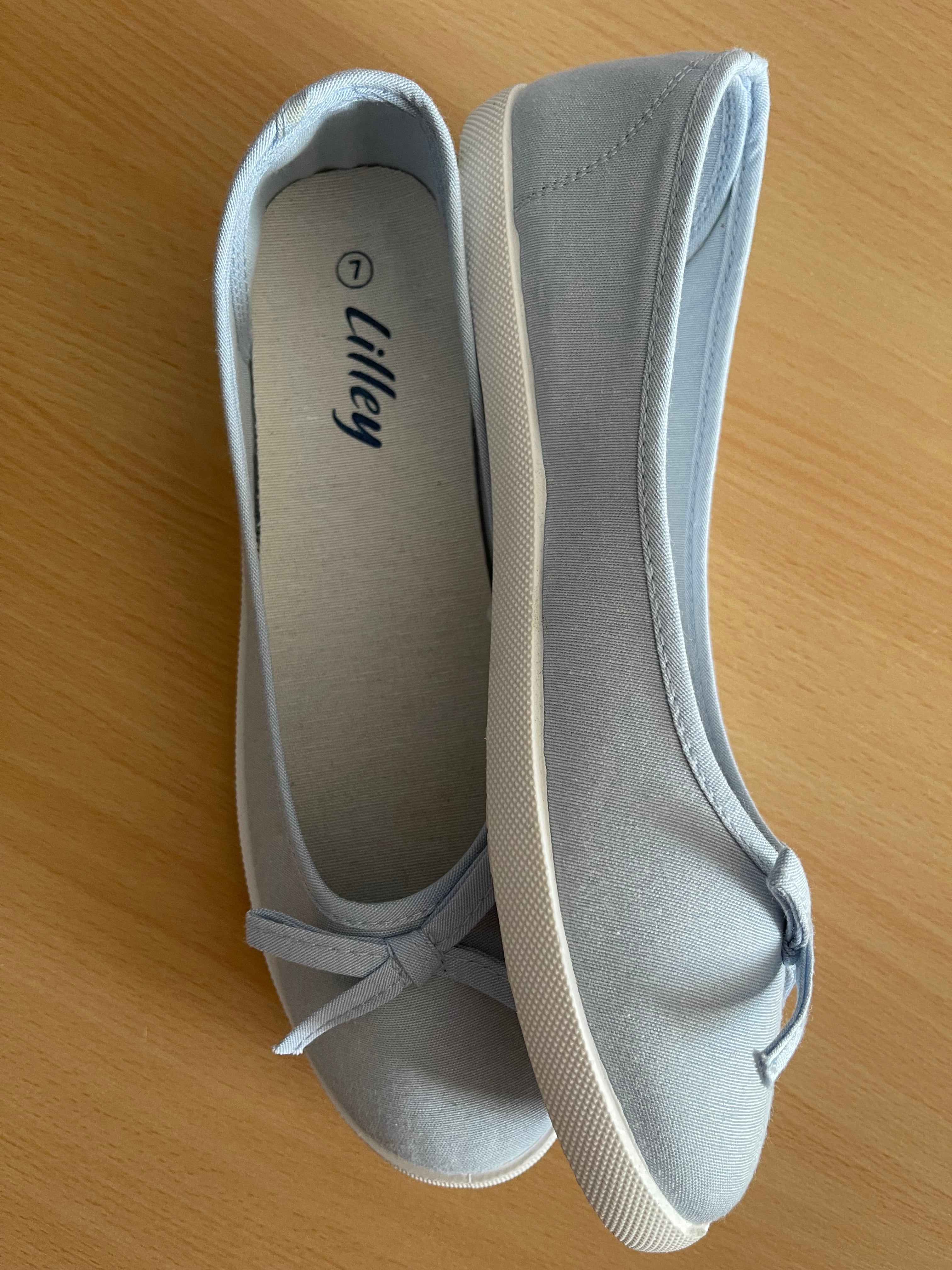 Lilley Women's Light Blue Ballet Pumps UK 7 – New