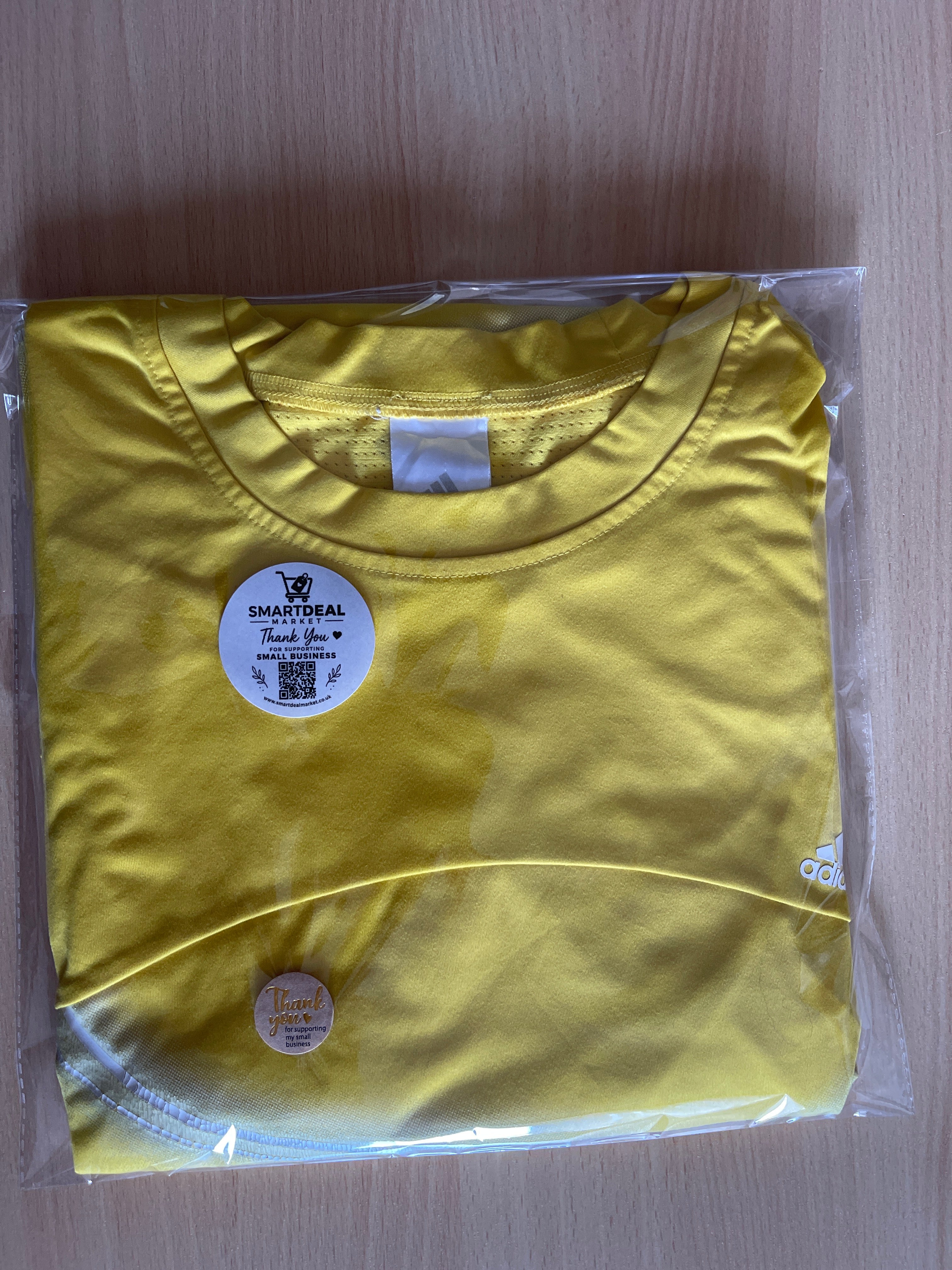 Adidas Yellow Sports T-Shirt XL