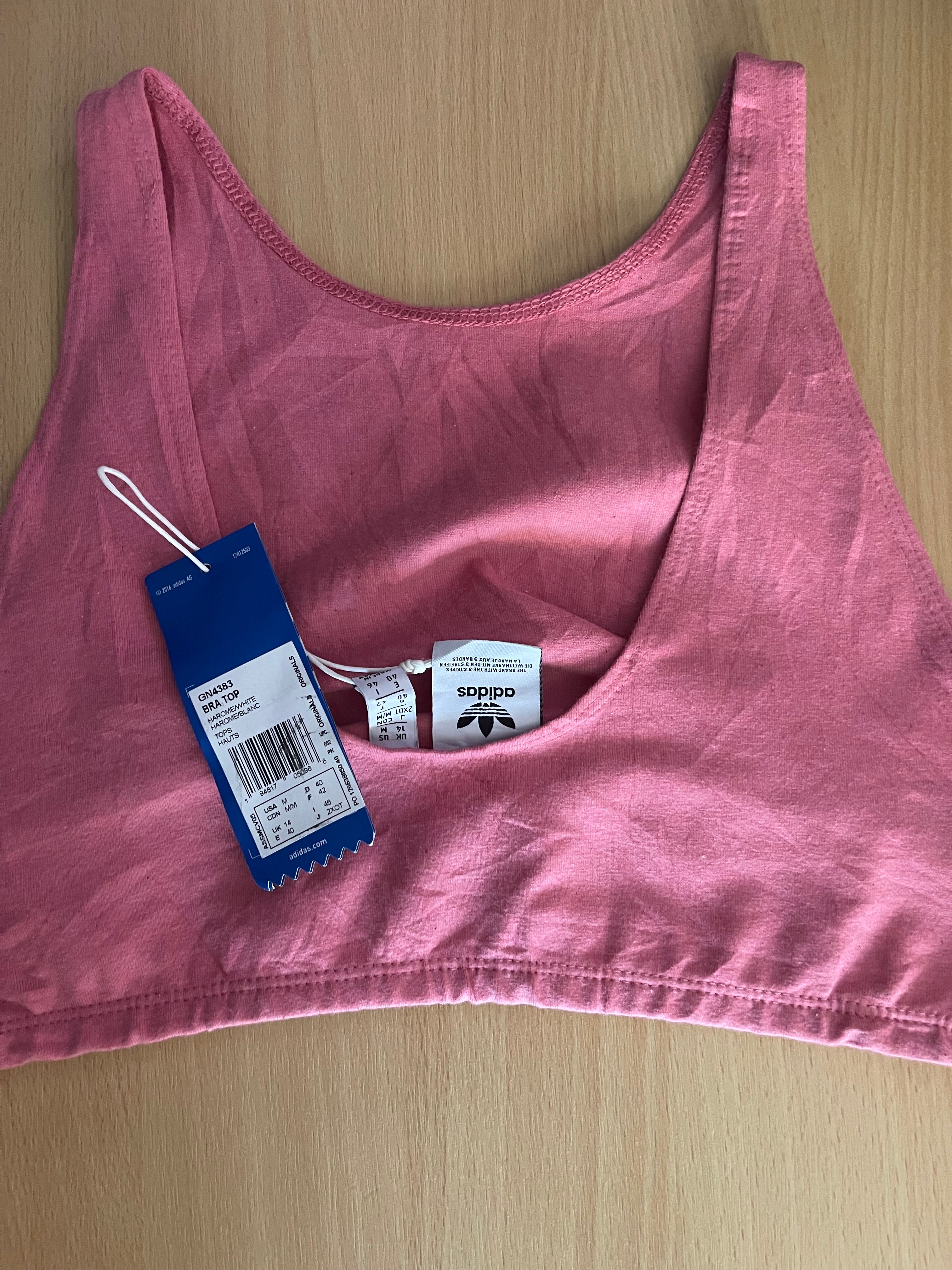 Adidas Originals Women's Bra Top Pink UK 8 New With Tags