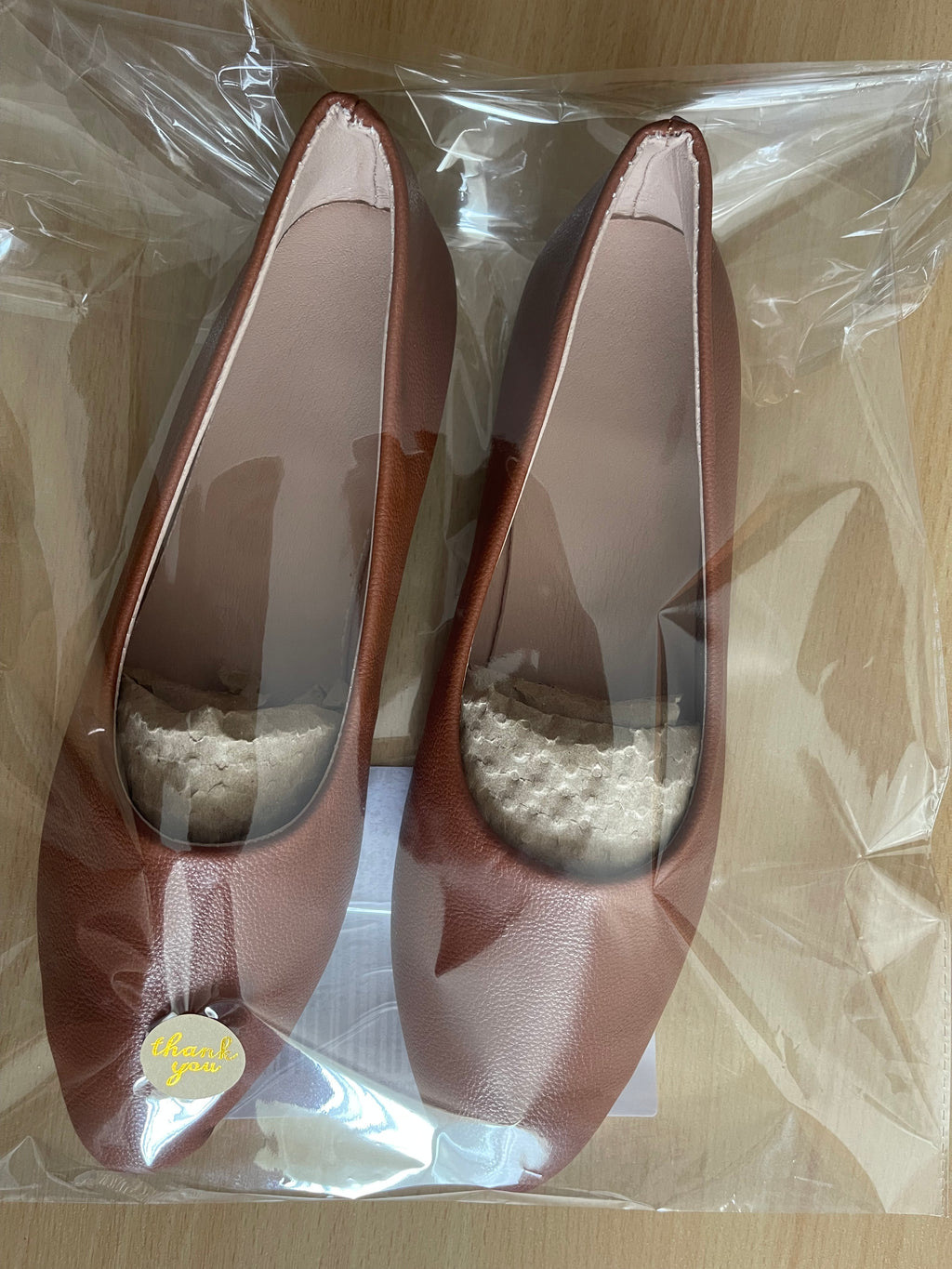 Women's Brown Pointed Toe Flats – UK 9 / EU 43 – New