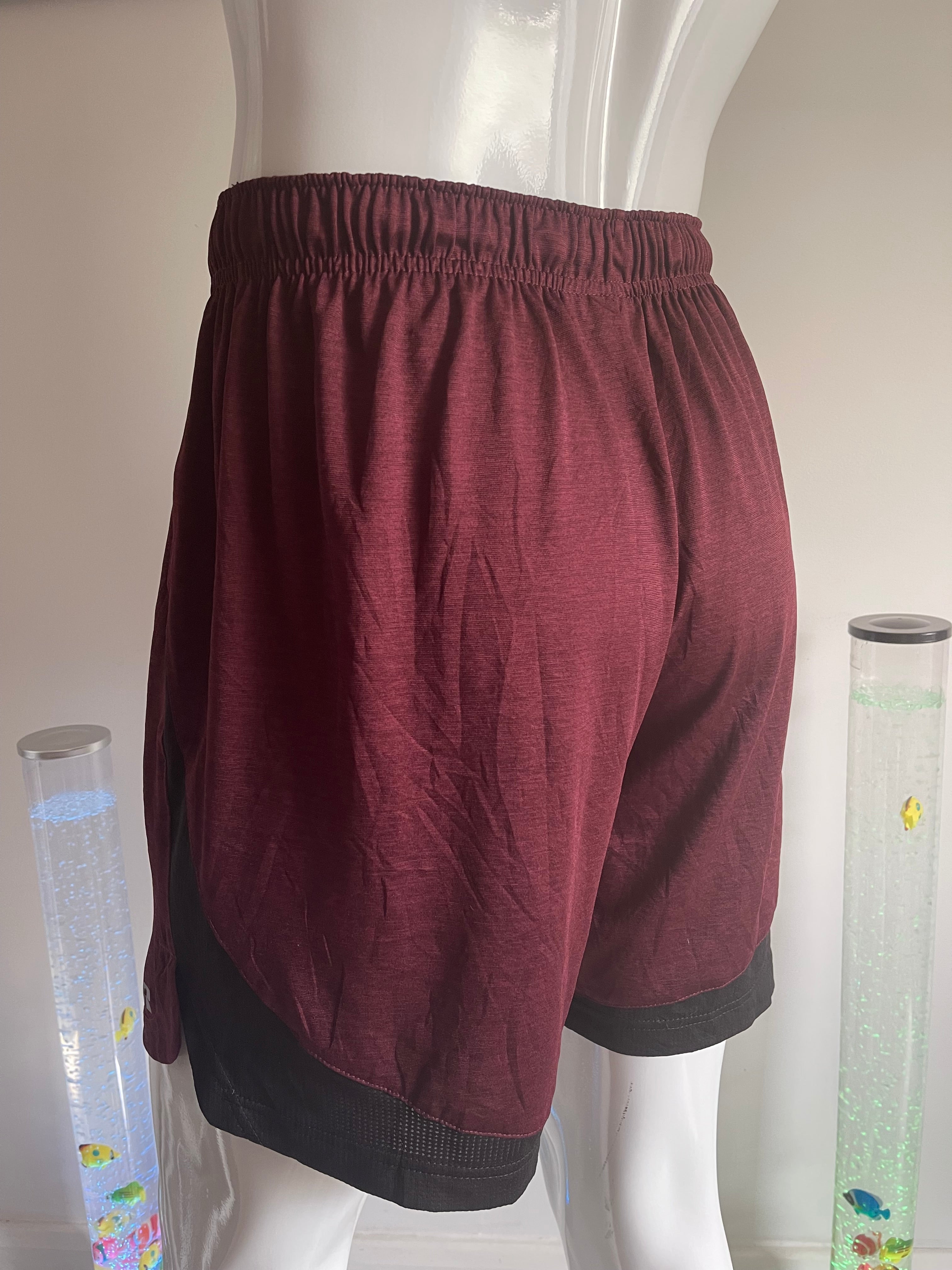 Russell Athletic FreshForce Men's Performance Shorts Burgundy Size L