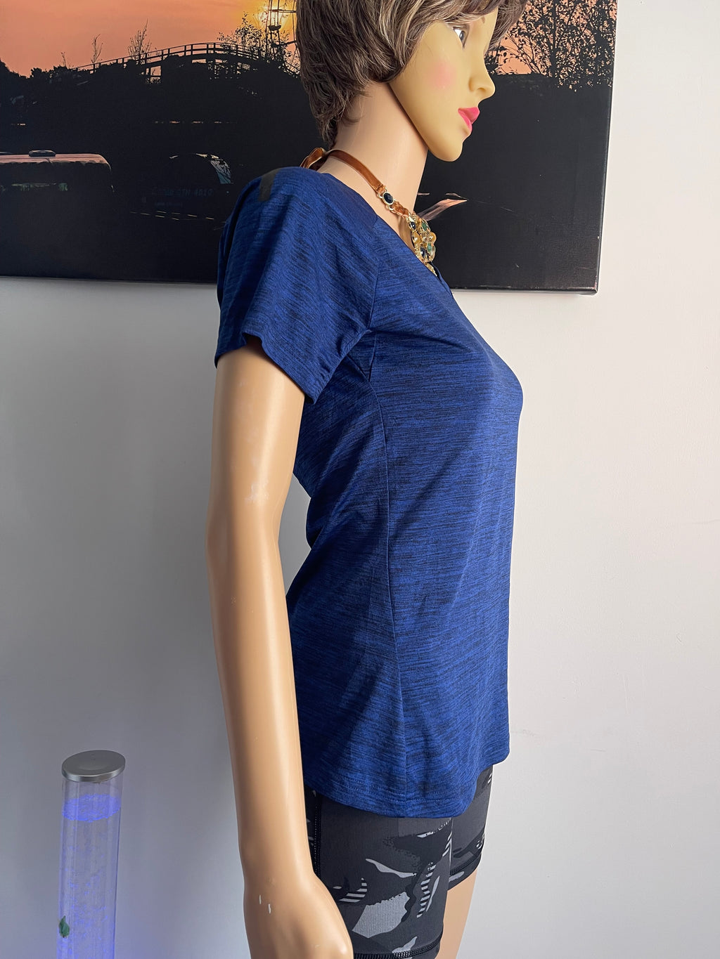 Adidas Climalite Women's Training T-Shirt Blue Size S