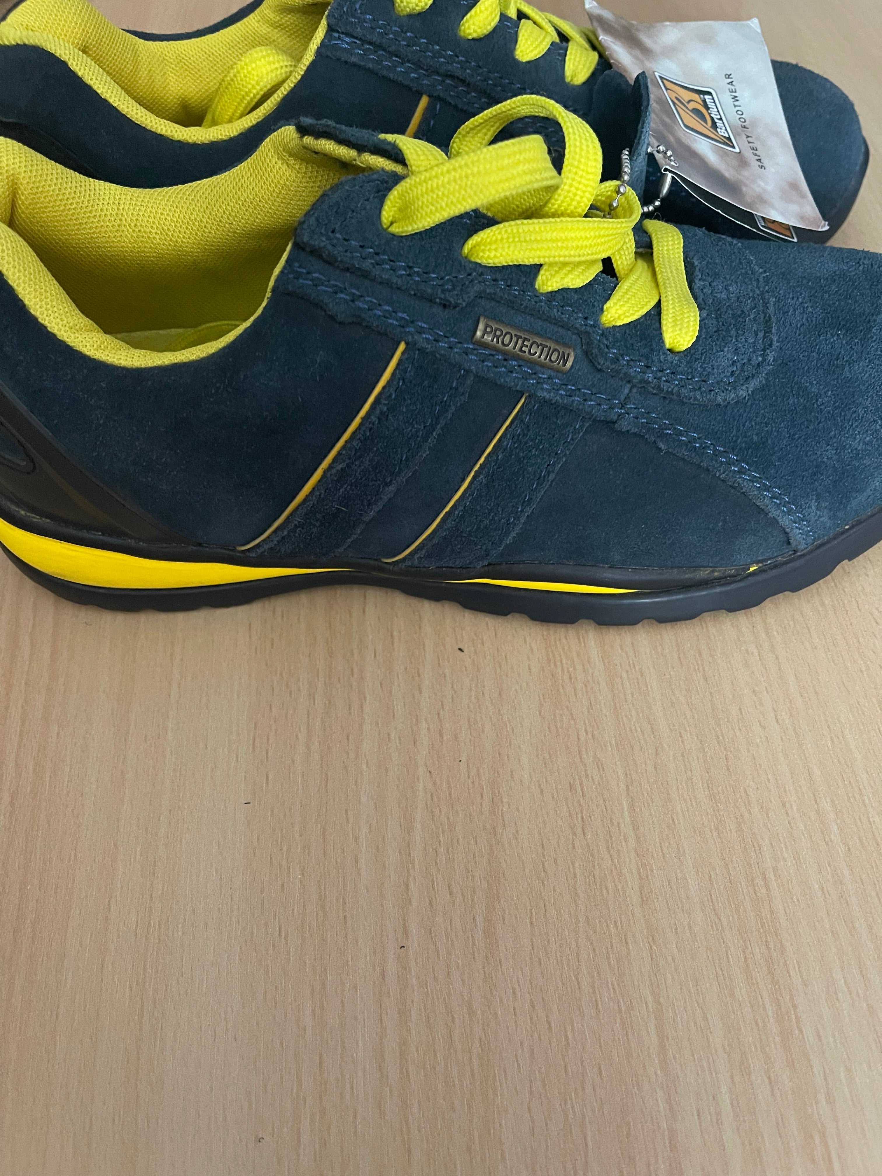 Bartium Women's Safety Shoes Black/Yellow – New with Tags – EU 39 / UK 6 Size: UK 6 (EU 39)
