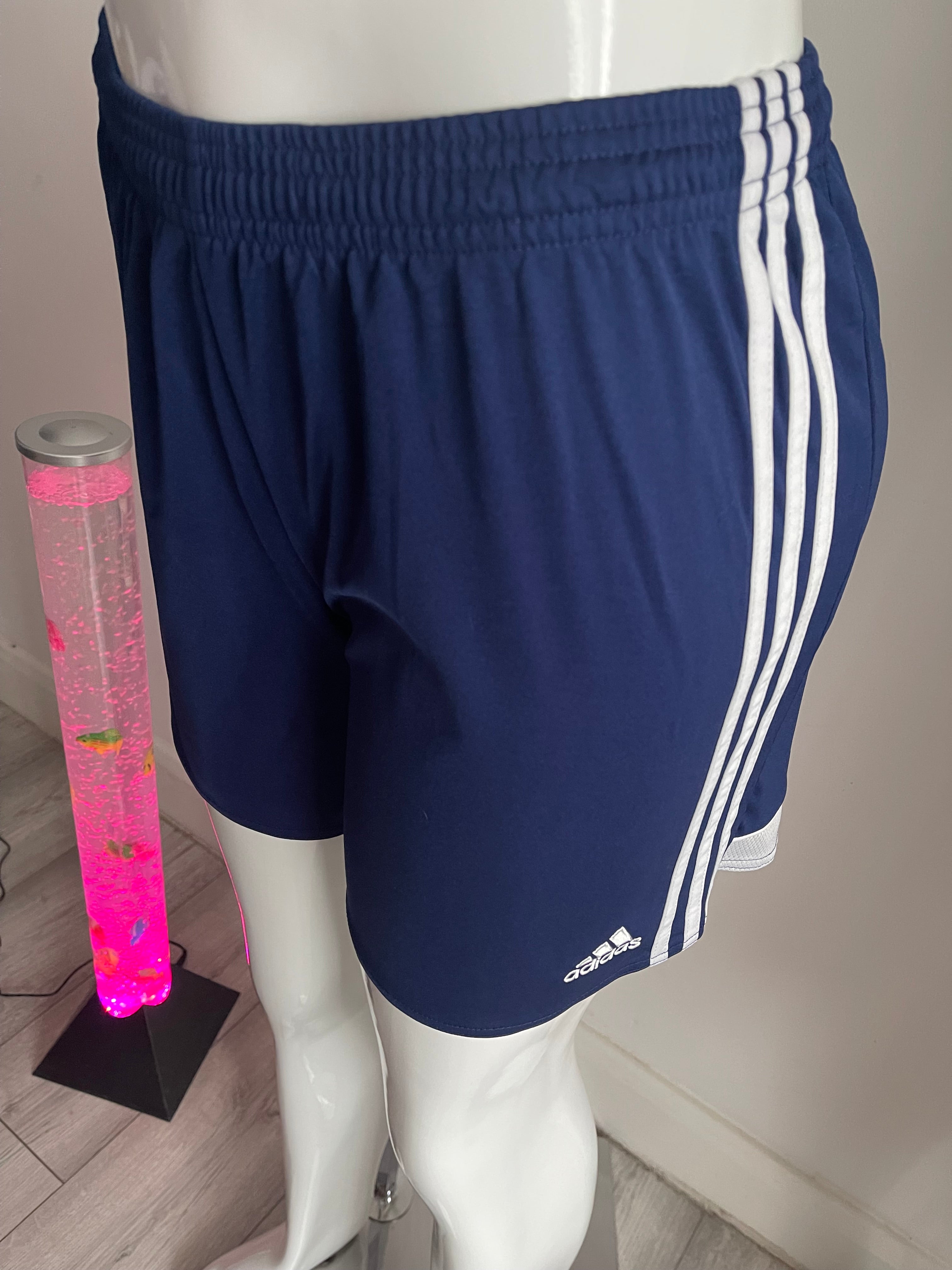 Adidas Women's Navy Sports Shorts UK 12 / EU 38