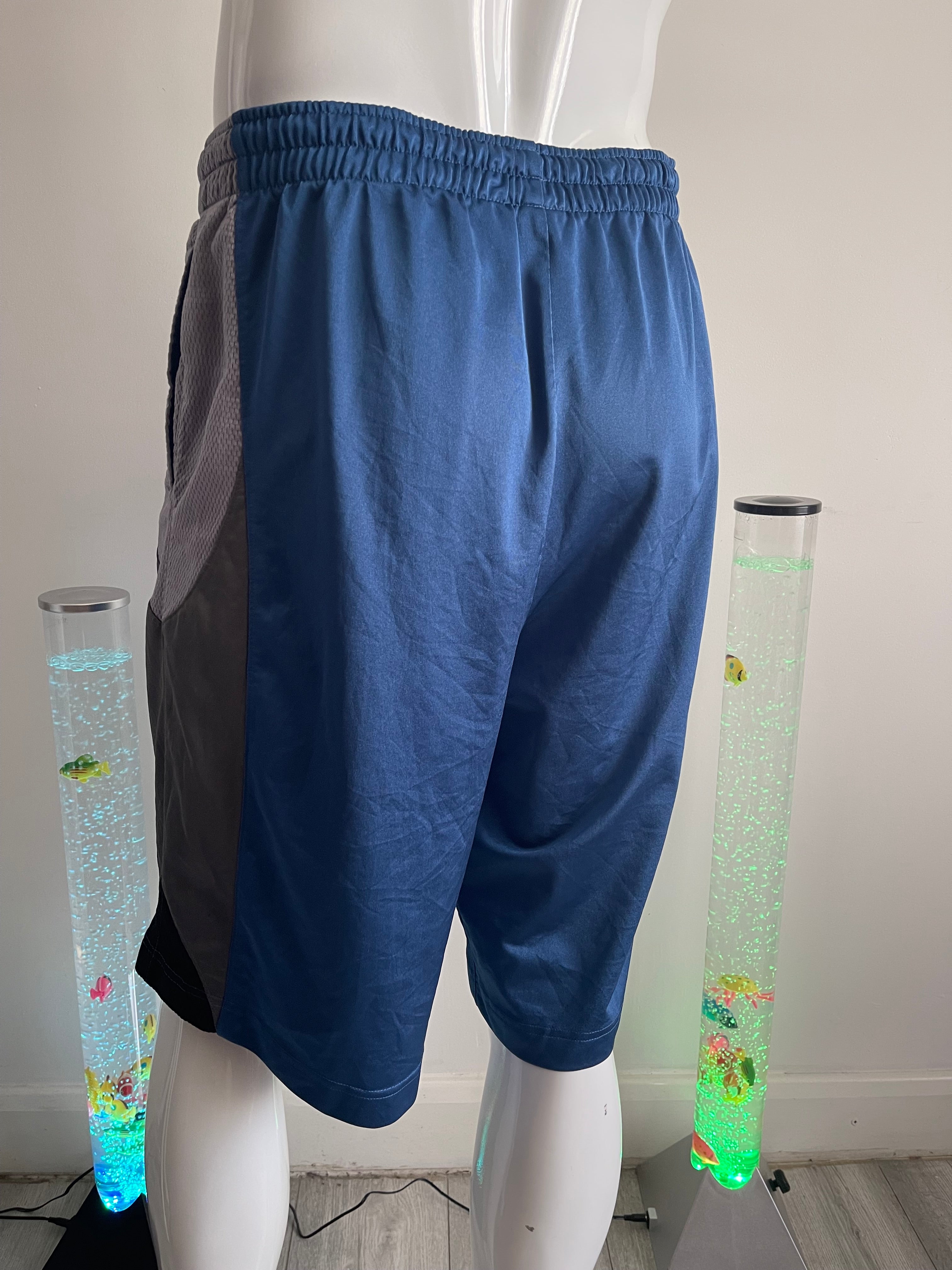 Jordan Training Shorts Blue/Grey Size L with Pockets