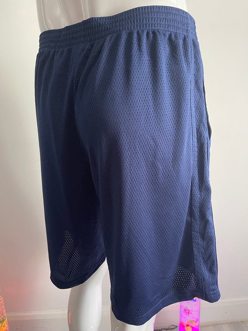 Champion Men's Navy Sports Shorts with Pockets Size L
