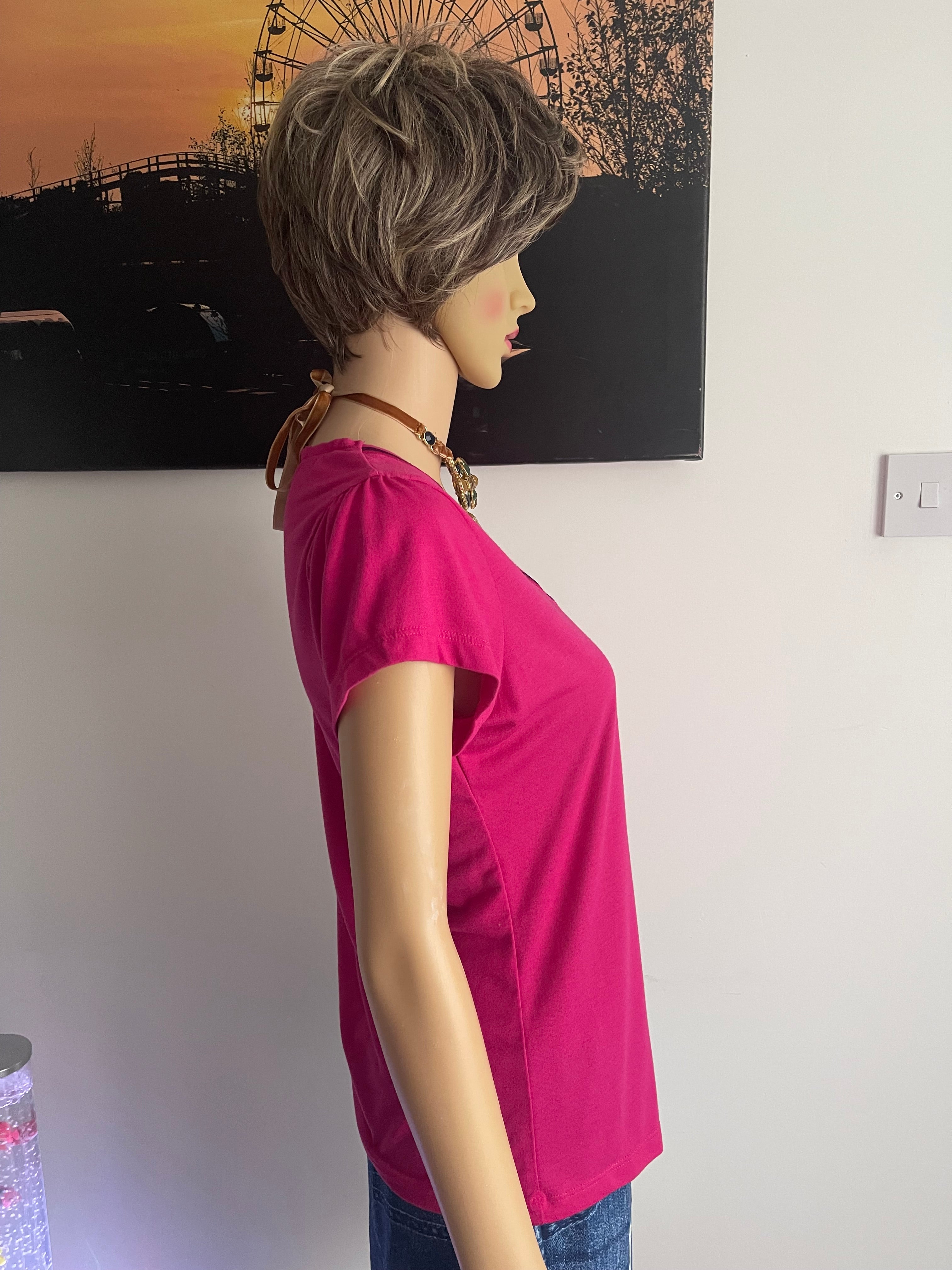 Per Una Women's Pink Top UK 14