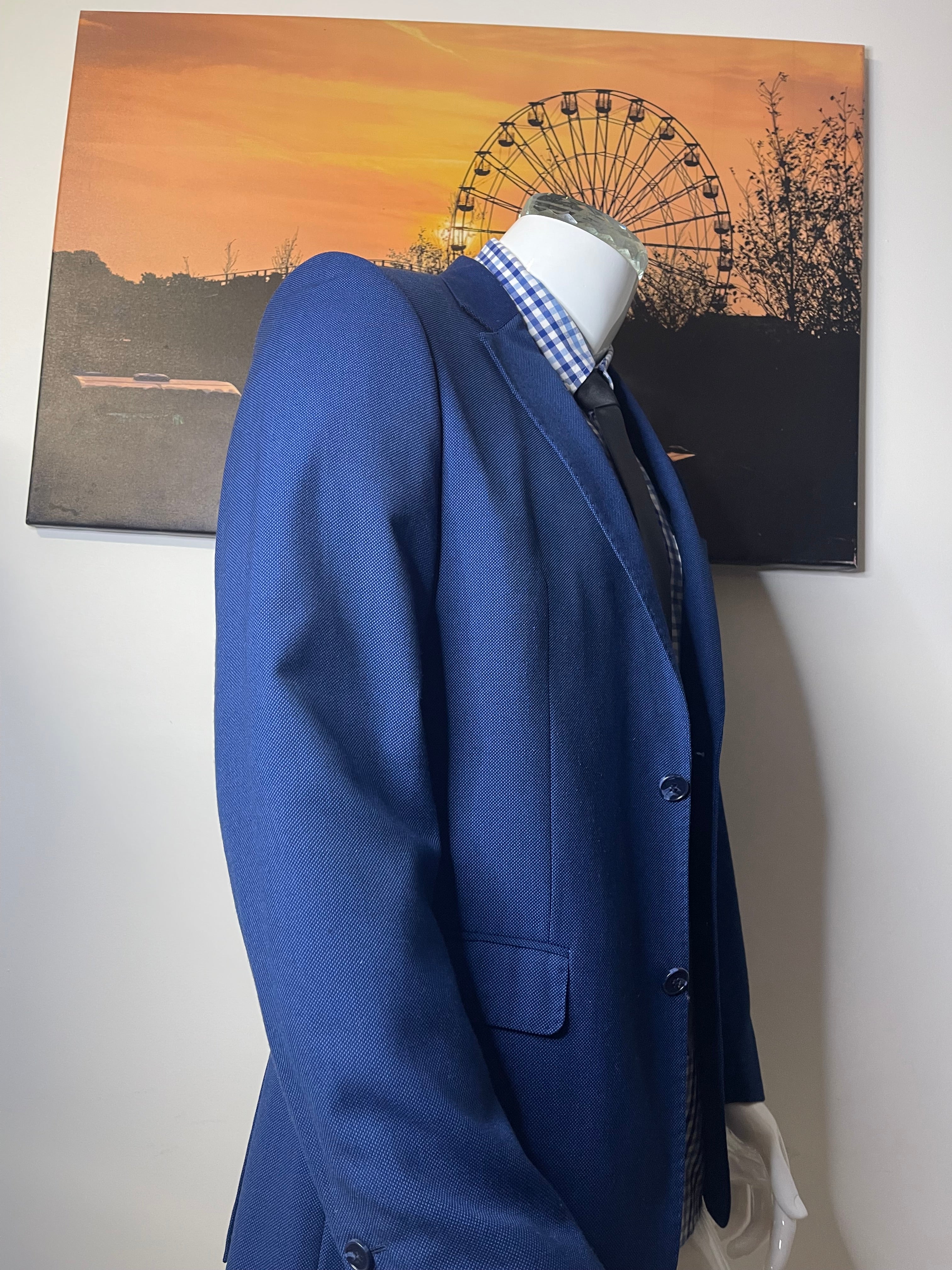 EMPORIO Men's Blue Blazer Jacket Size 52 EU / UK 42R XL Smart Formal