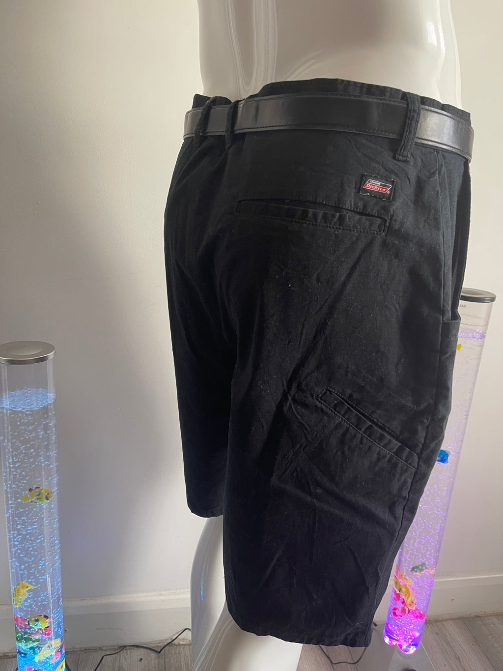 Men’s Work Cargo Shorts W38 – Black – Multi Pocket