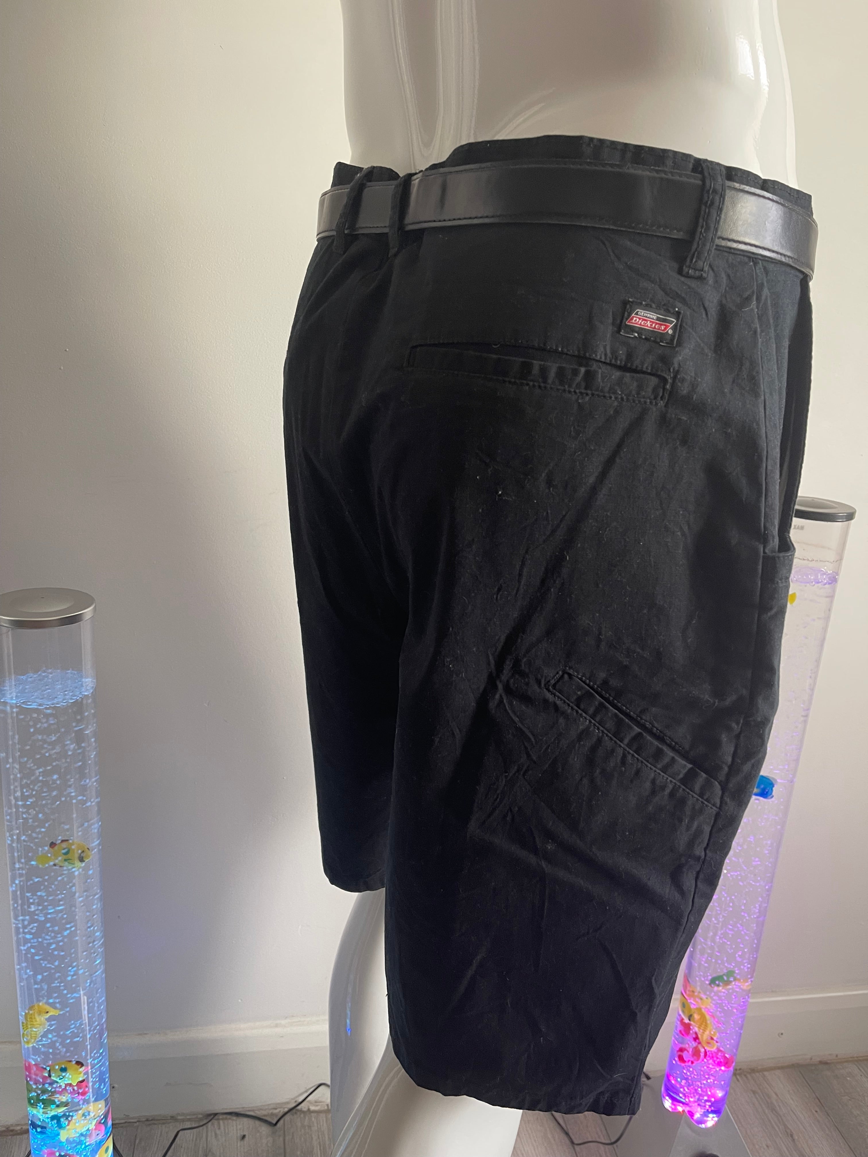 Men’s Work Cargo Shorts W38 – Black – Multi Pocket