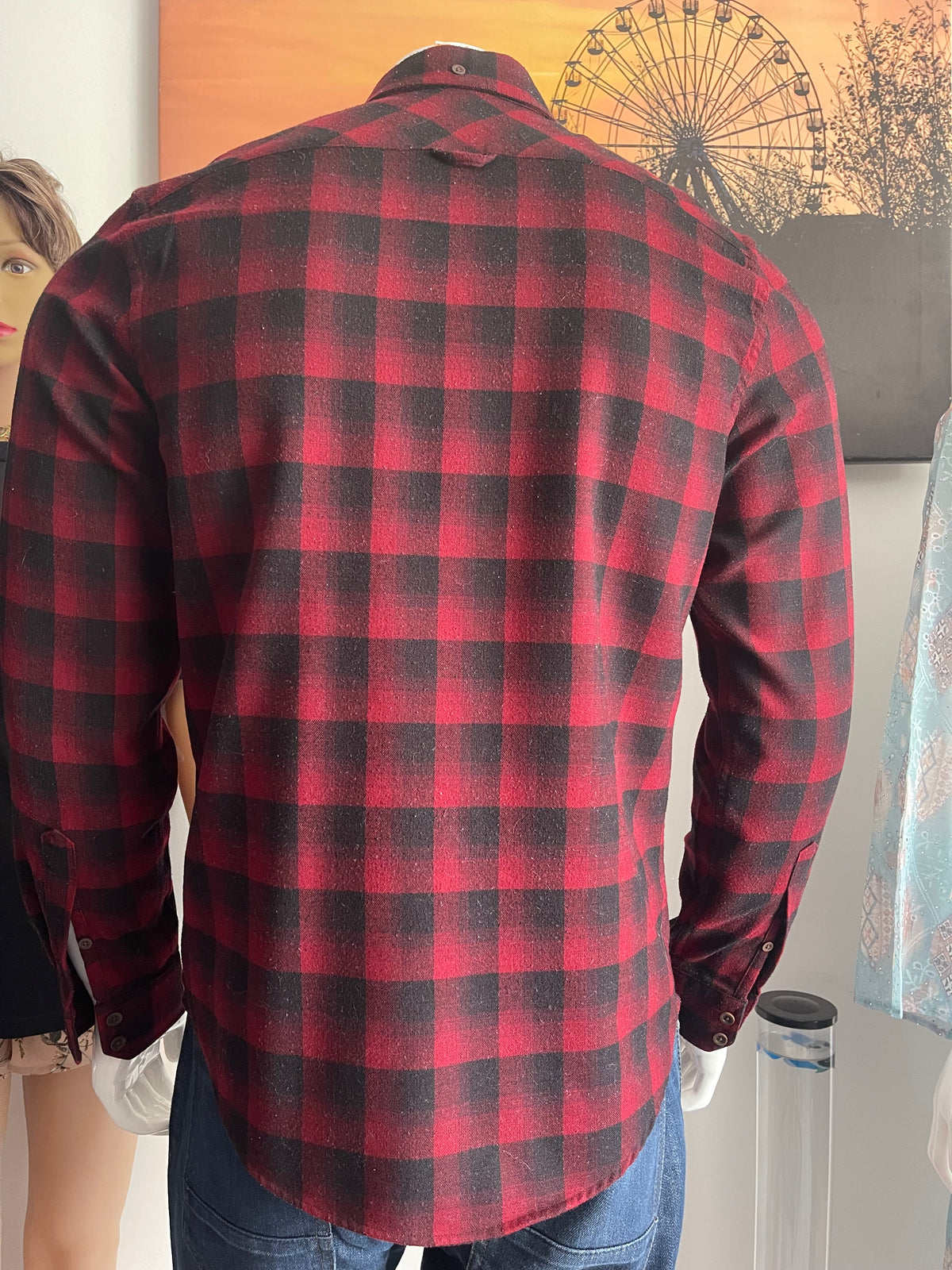 Plectrum by Ben Sherman Men’s Check Shirt Size M