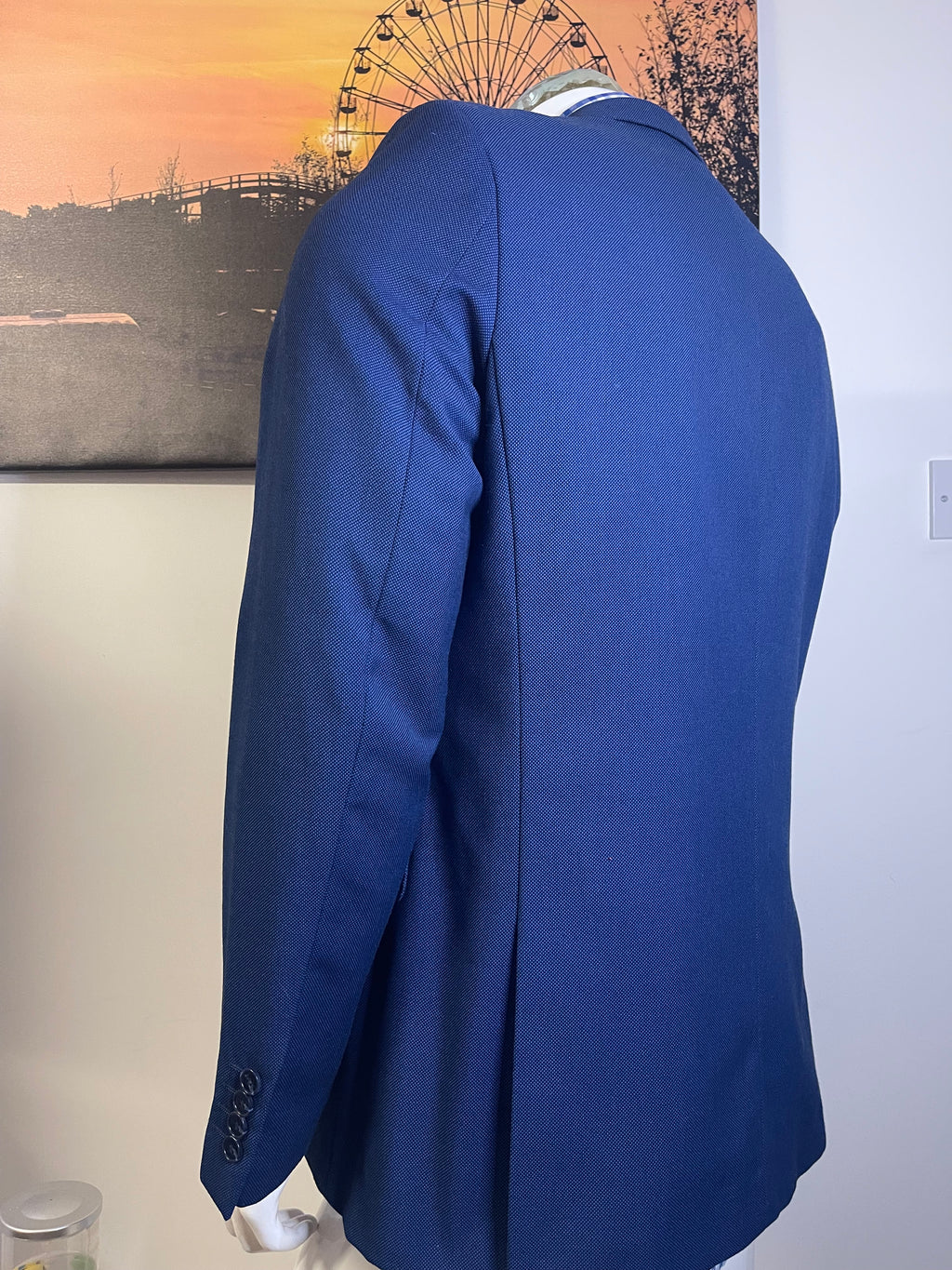 EMPORIO Men's Blue Blazer Jacket Size 52 EU / UK 42R XL Smart Formal