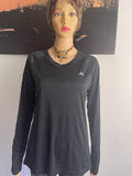 Adidas Women's Long Sleeve Performance Top Black UK 18 US L