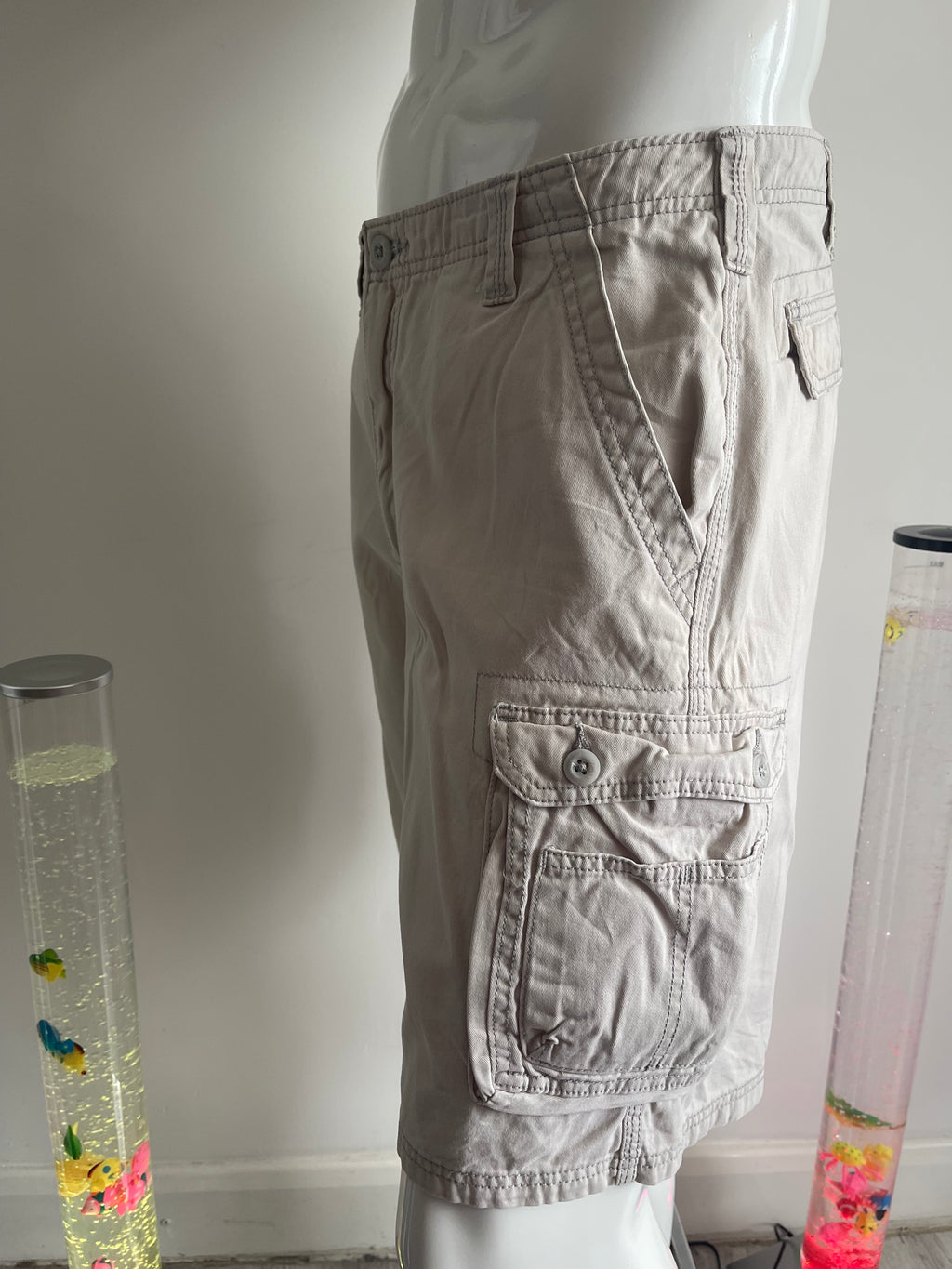 Lee Dungarees Men’s Cargo Shorts W34 Beige