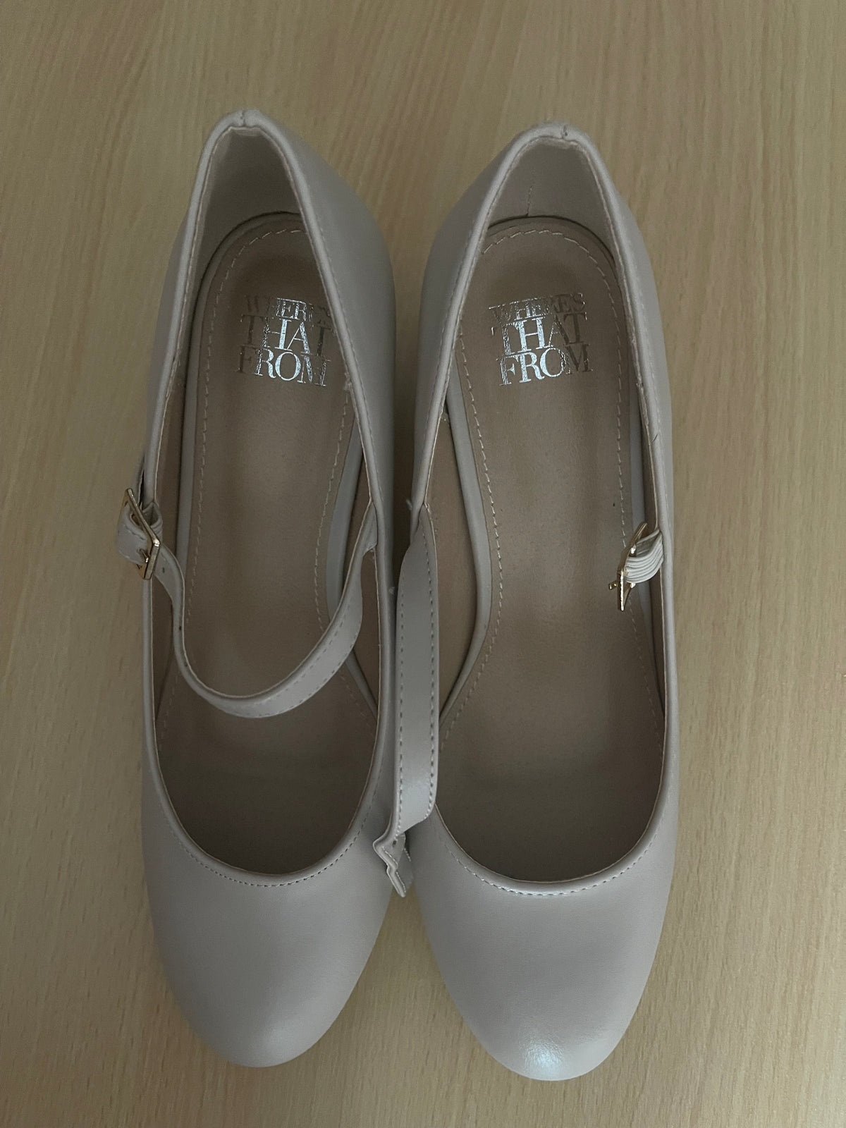 Where’s That From White Block Heel Shoes UK 6