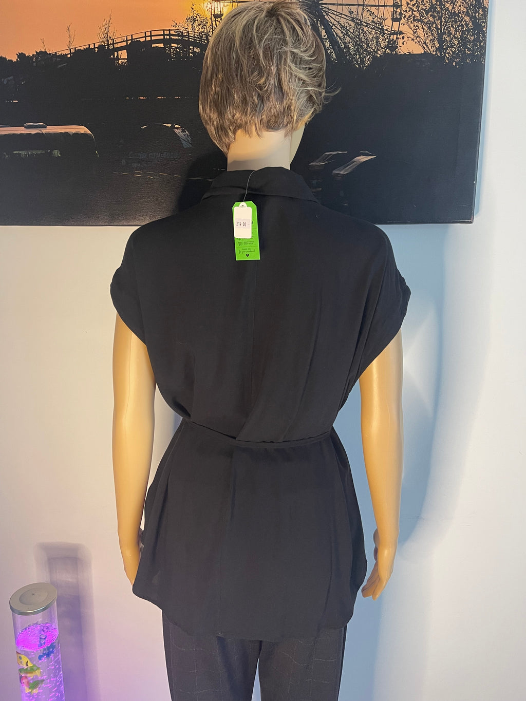 MAMA Black Shirt Dress Size M 🖤