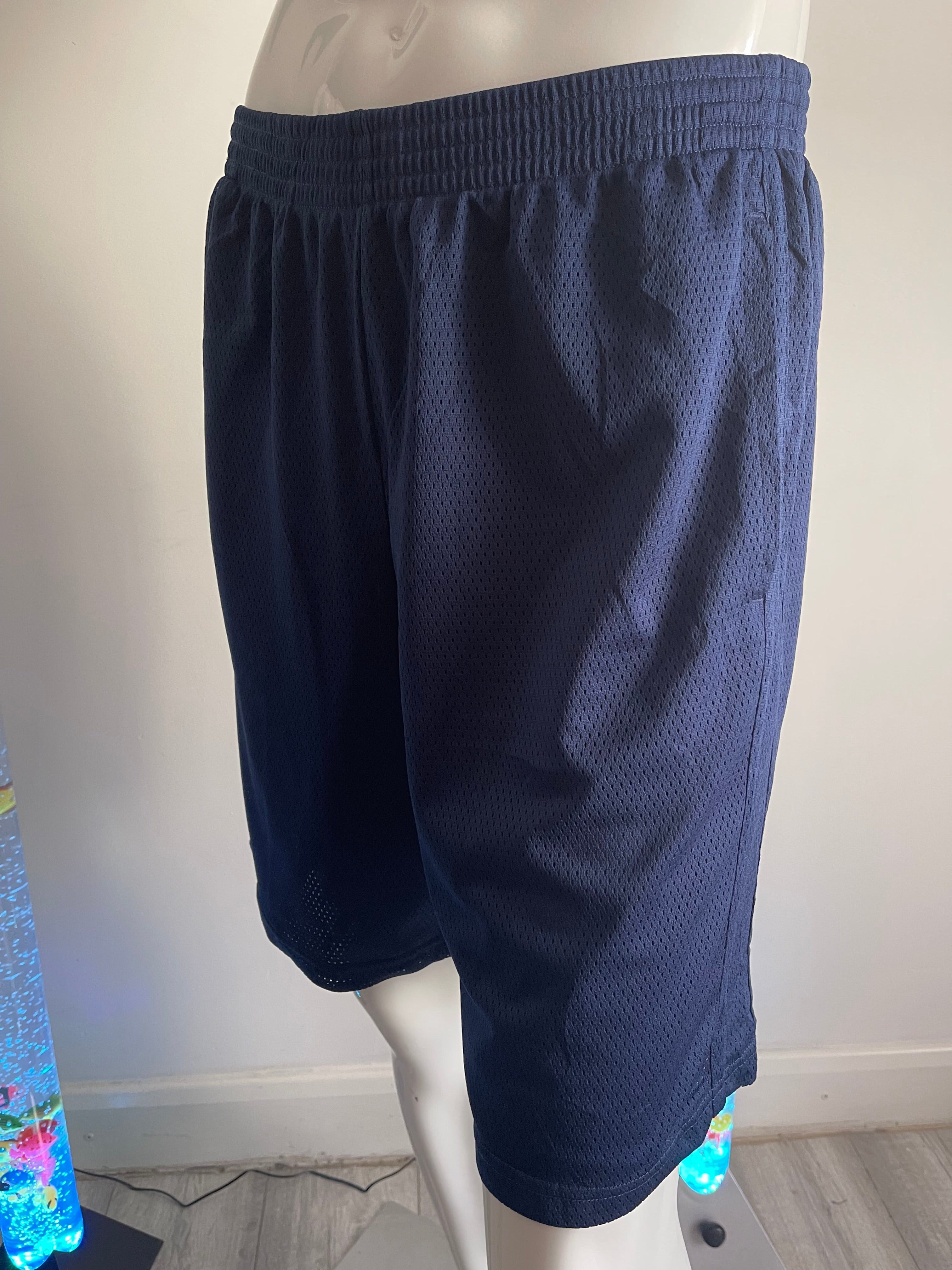Champion Men's Navy Sports Shorts with Pockets Size L