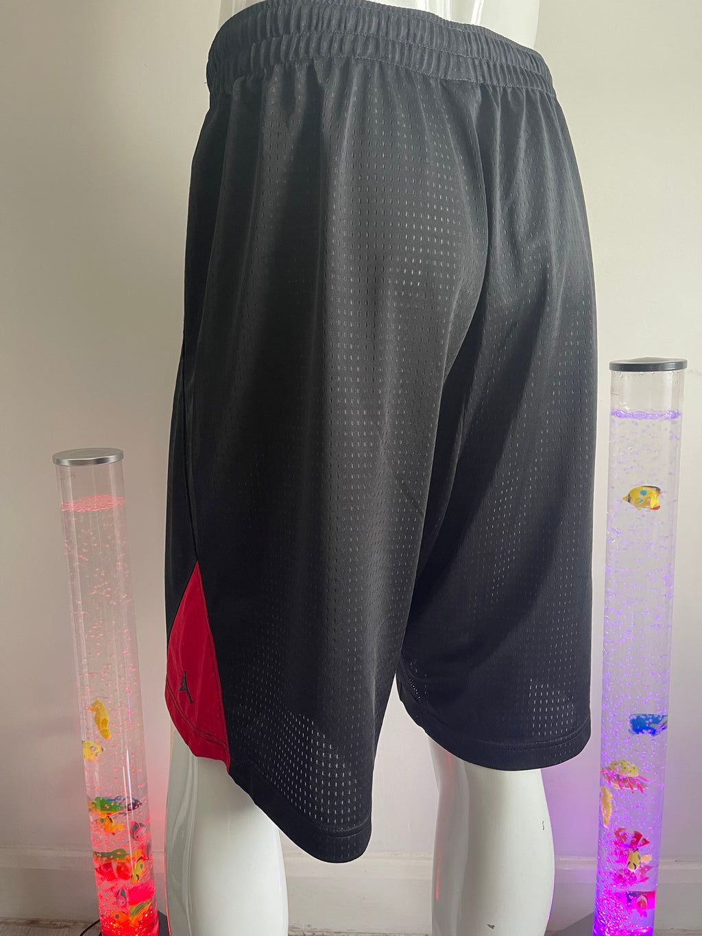 Jordan Dri-FIT Basketball Shorts Black/Red XL with Pockets