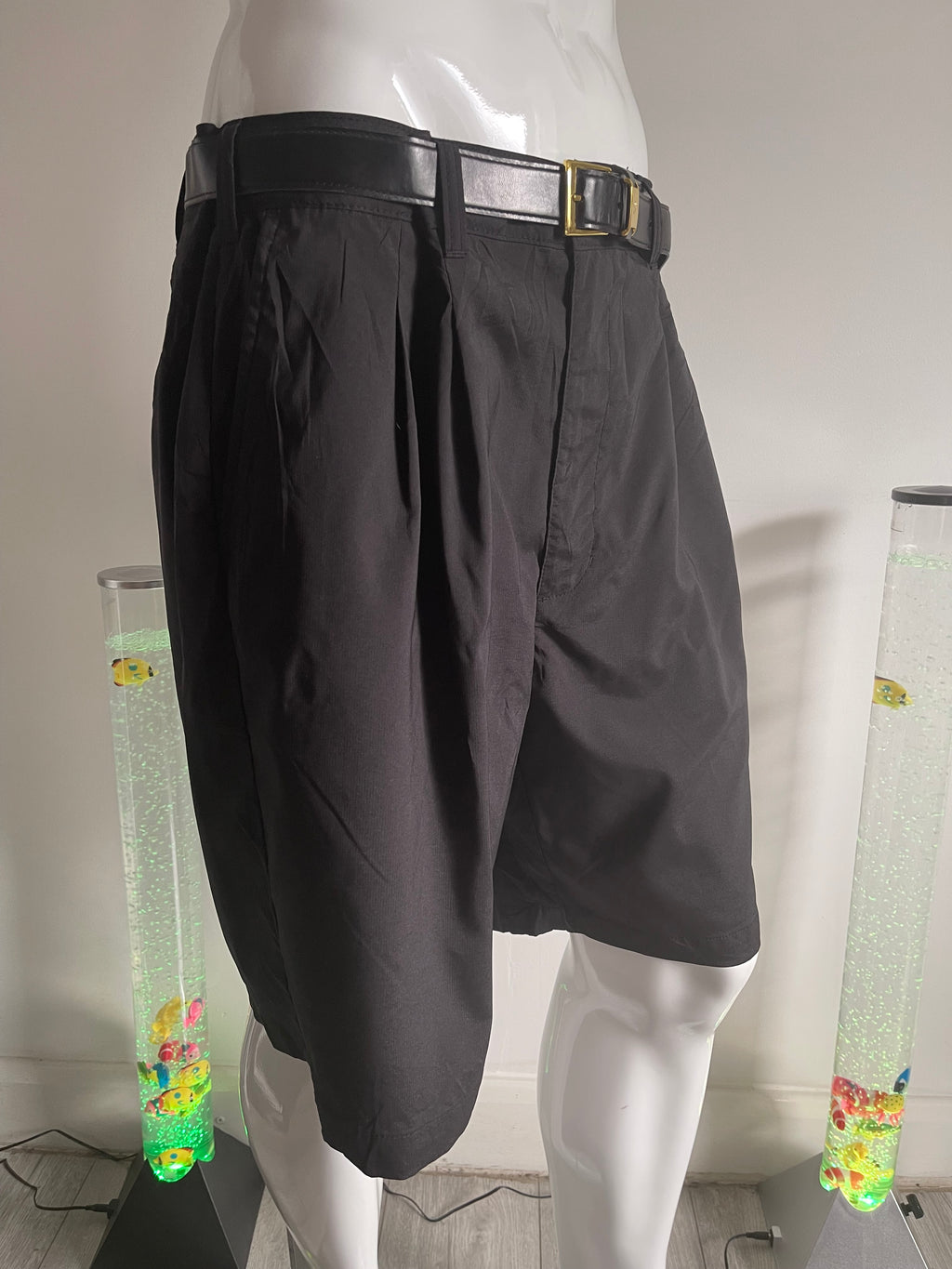 Reebok Golf Men's Black Performance Shorts with Pockets – Size 40 (EU 38)