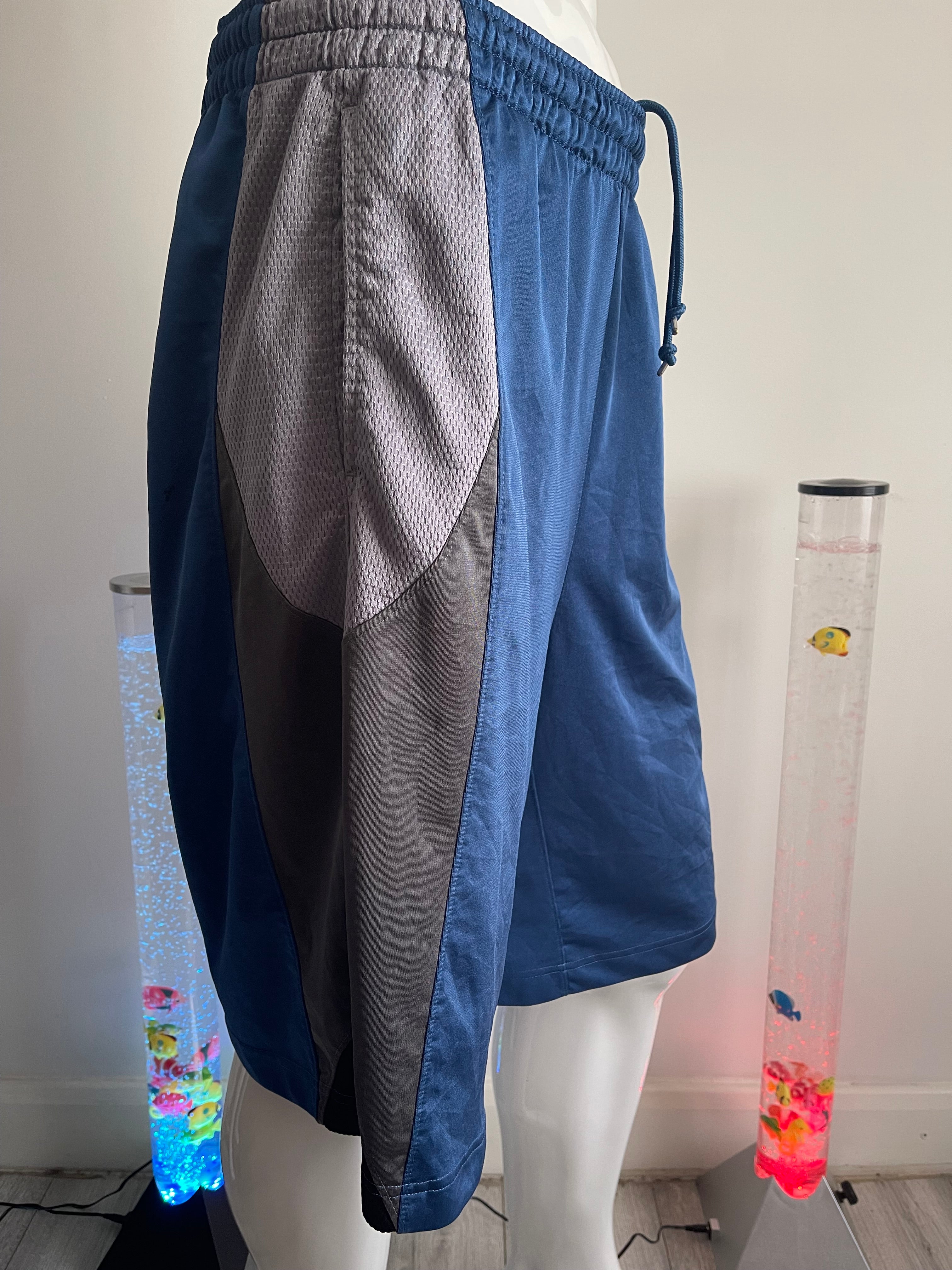 Jordan Training Shorts Blue/Grey Size L with Pockets