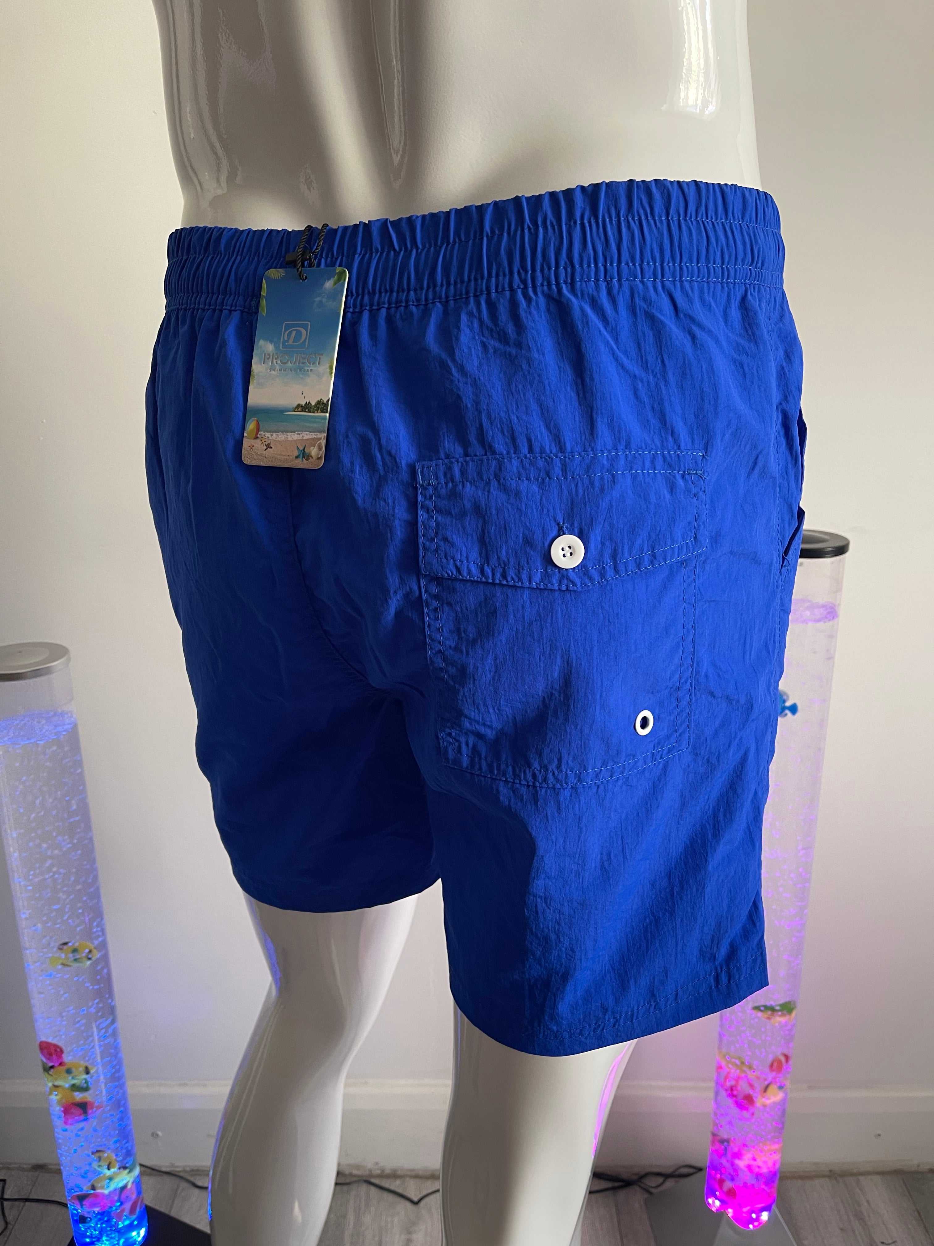 Project Men's Royal Blue Swim Shorts with Pockets – Size L – New with Tags