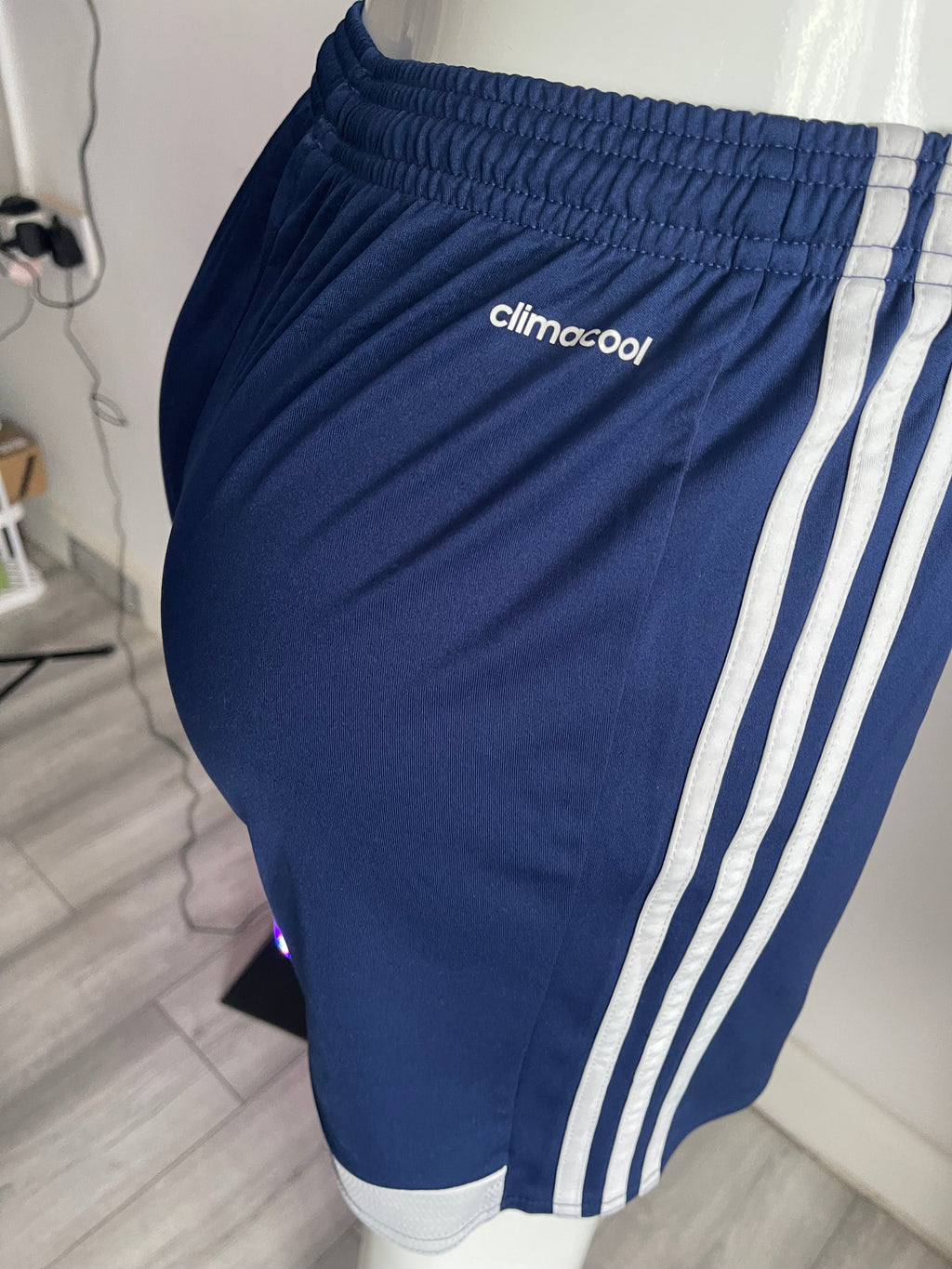 Adidas Women's Navy Sports Shorts UK 12 / EU 38
