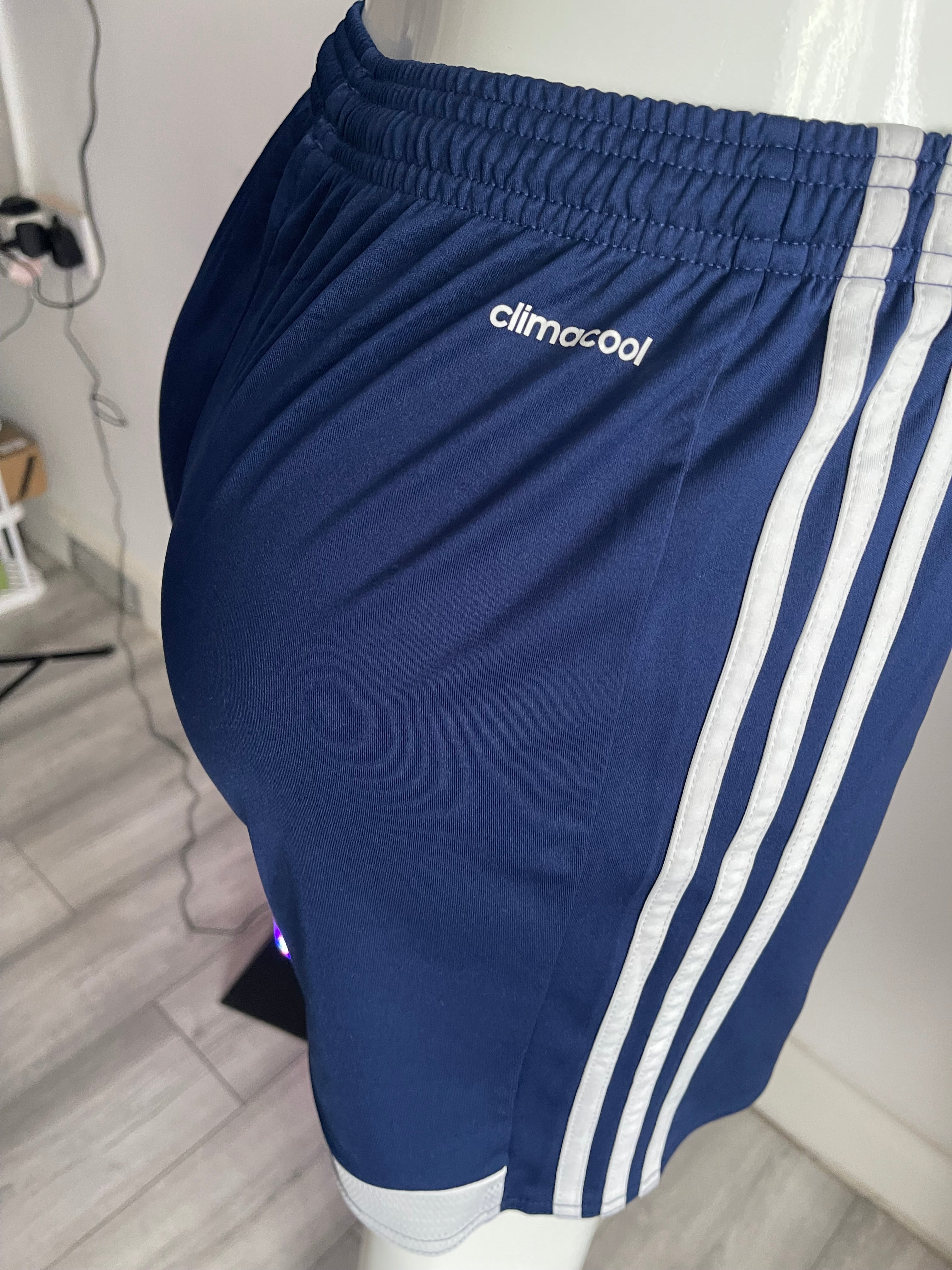 Adidas Women's Navy Sports Shorts UK 12 / EU 38