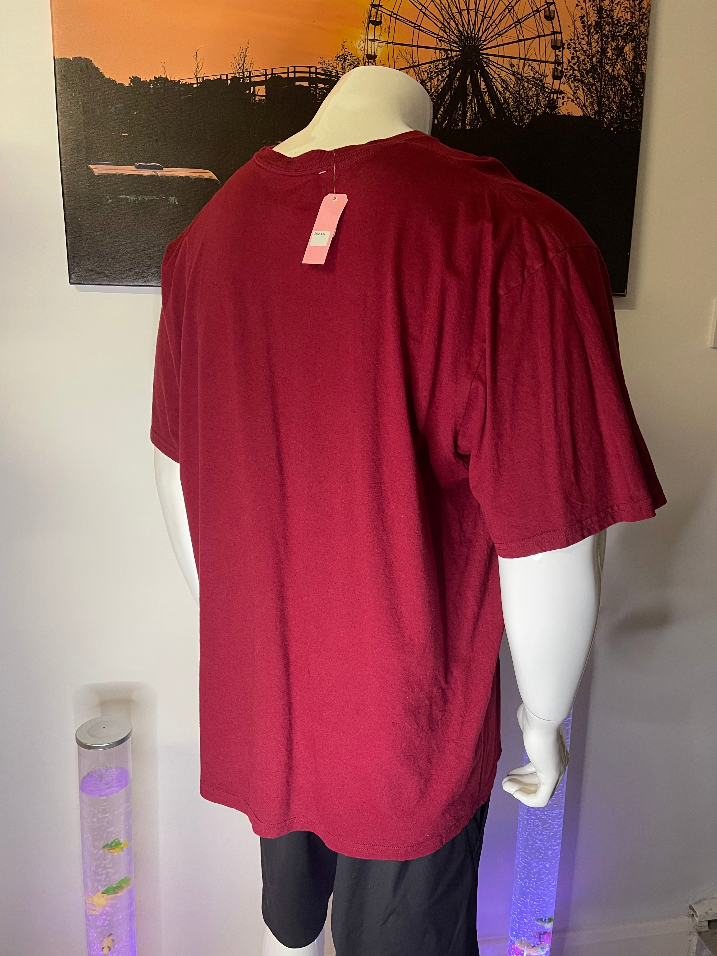 Adidas UMass Massachusetts Football T-Shirt Burgundy 2XL