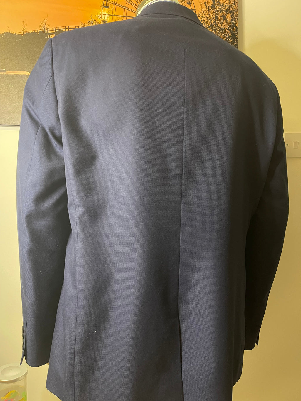 NEXT Tailoring Navy Blazer 46L 117cm Regular Fit Smart Jacket