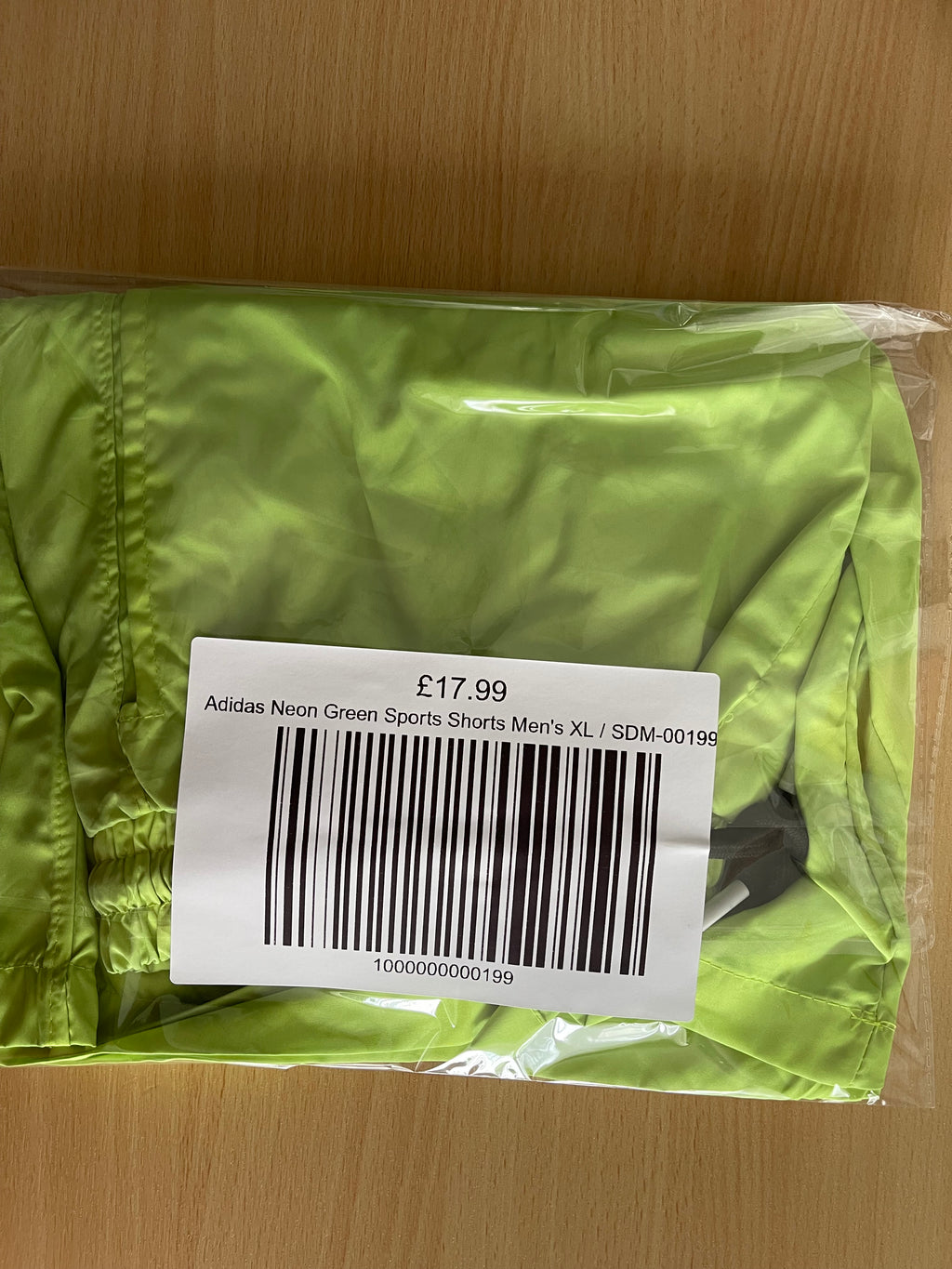 Adidas Neon Green Sports Shorts Men's XL