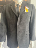 Evan Picone Grey Wool Blend Blazer Jacket Men’s Smart Formal Office Classic