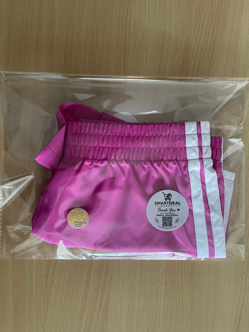Adidas Women’s 3-Stripes Running Shorts Pink Size L US 14