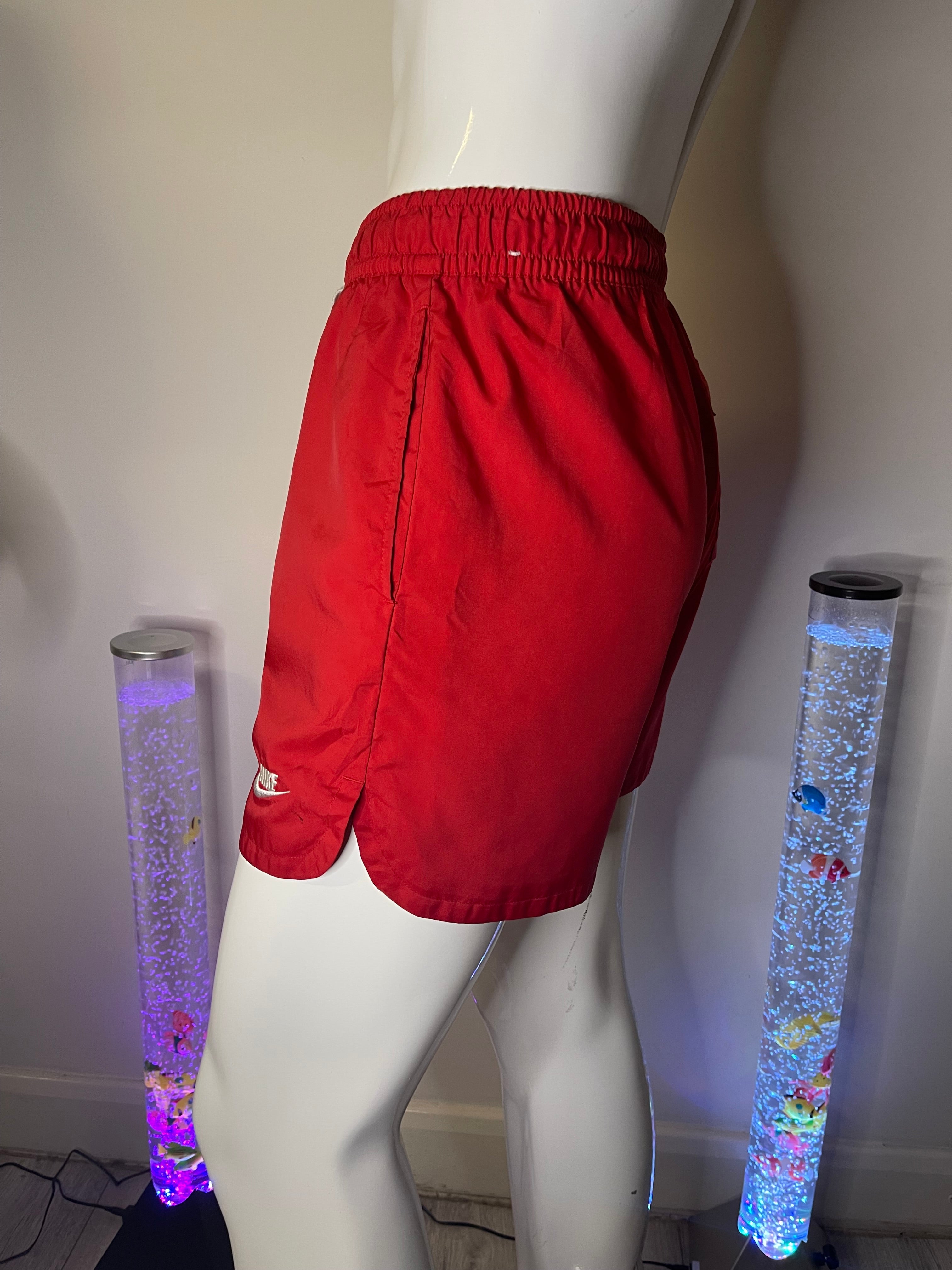Nike Men's Red Shorts with Pockets – Size M